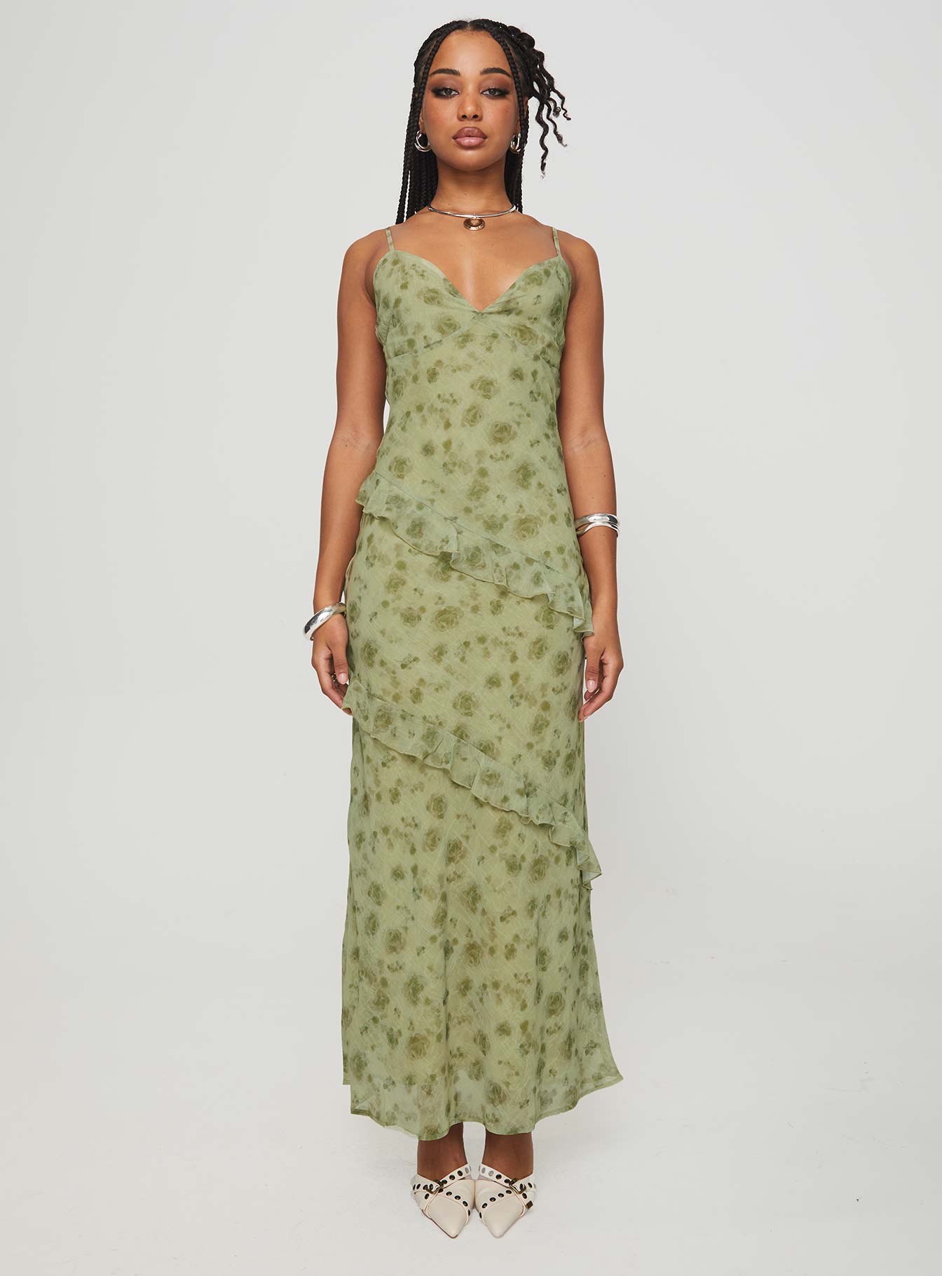 Teffoli Maxi Dress Green - Image 7
