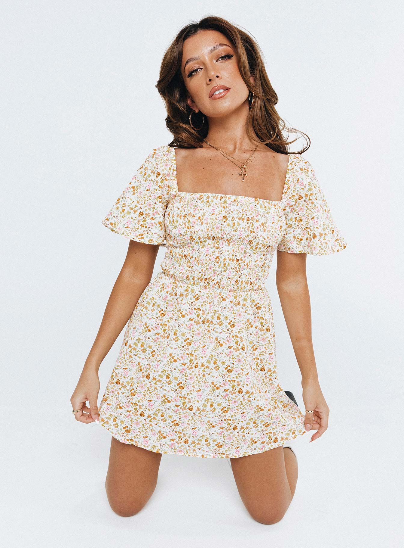 Summer Nights Mini Dress Floral Petite - Image 8