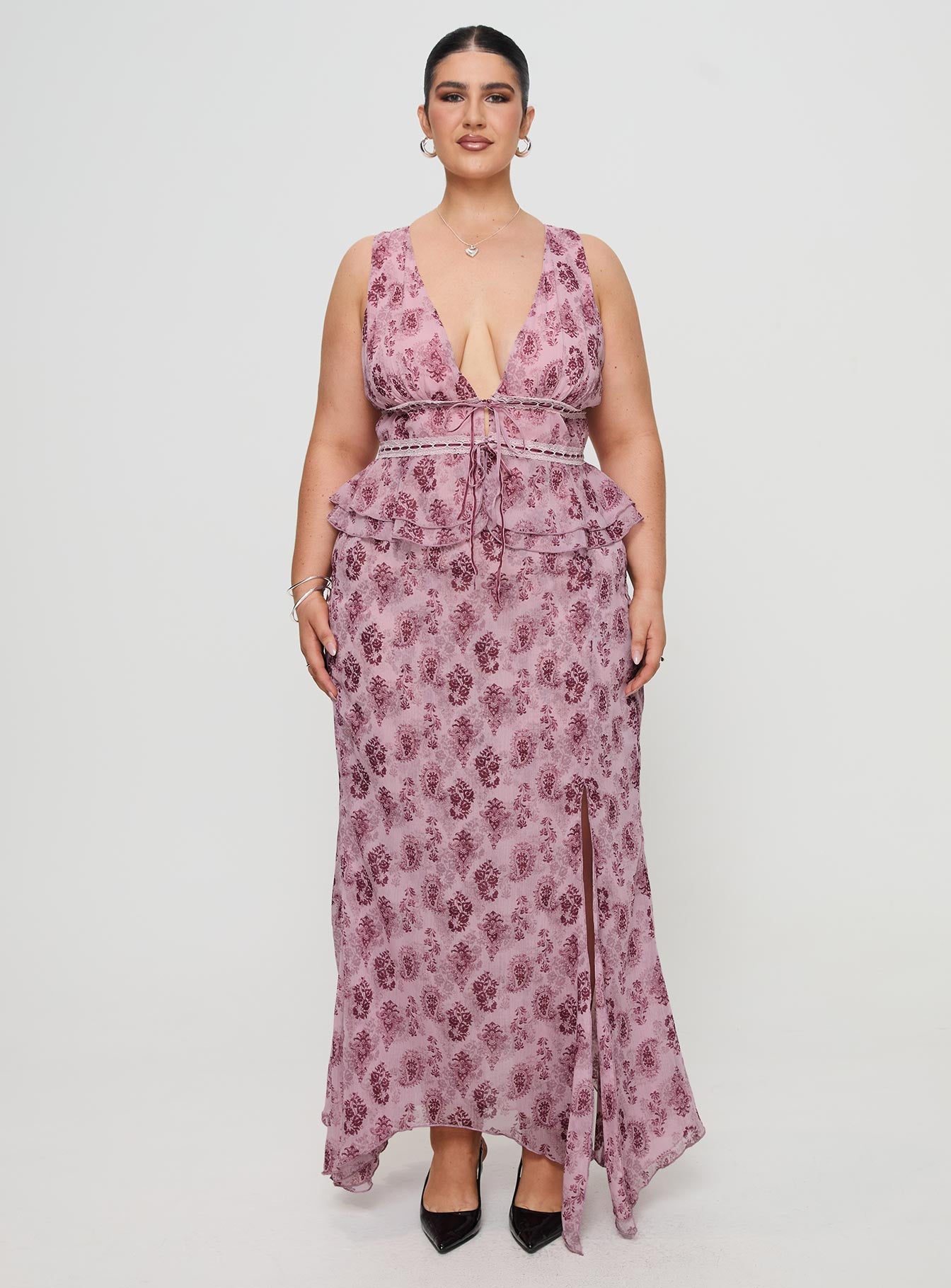 Nikolise Maxi Skirt Purple Curve - Image 7