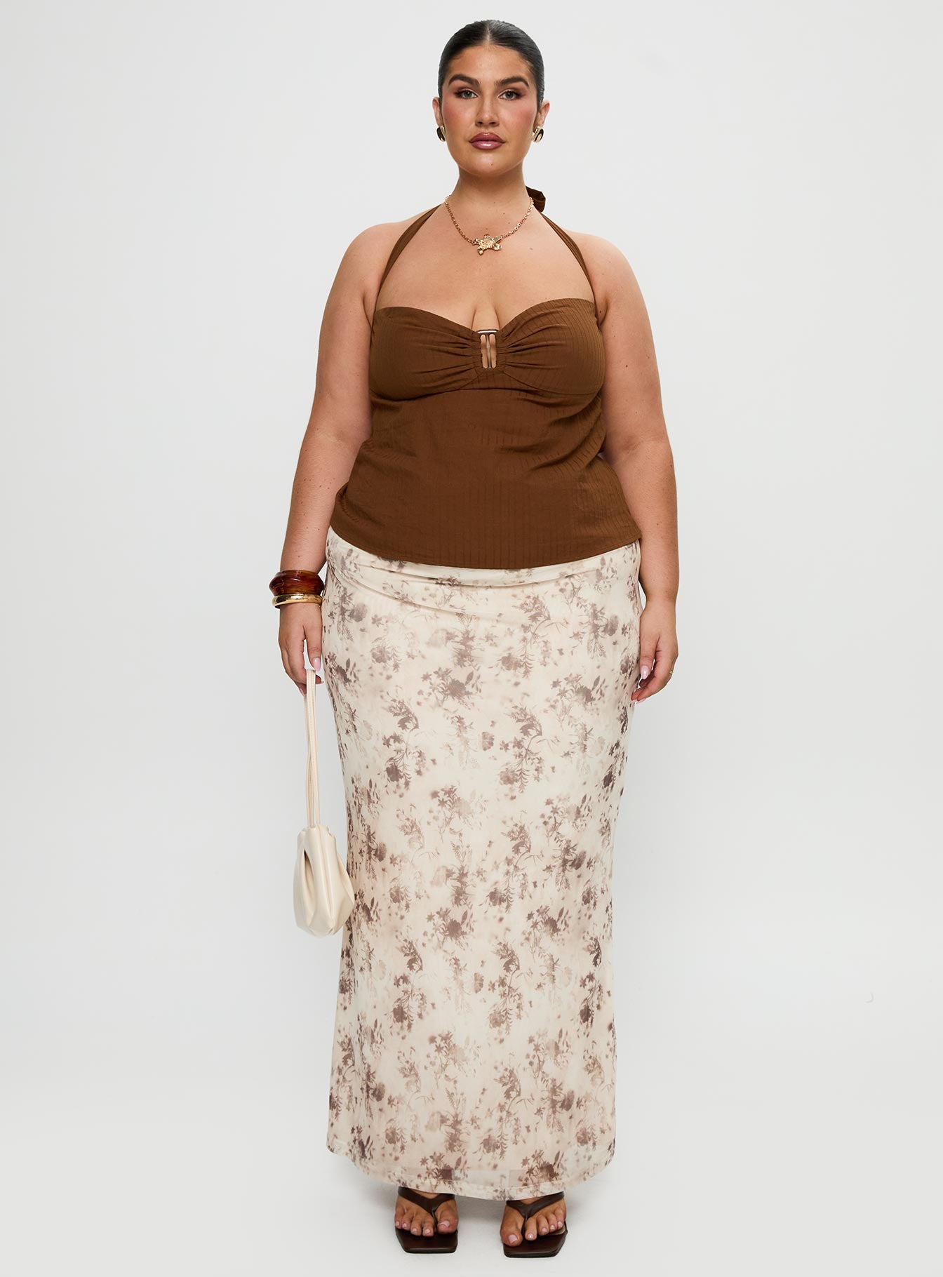 Isabetta Halter Top Chocolate Curve - Image 7