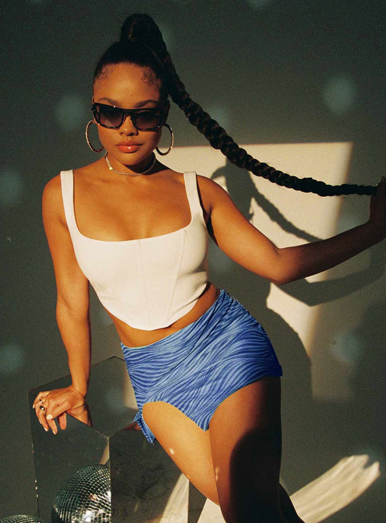 Kaeshia Rib Bustier White Lower Impact - Image 8