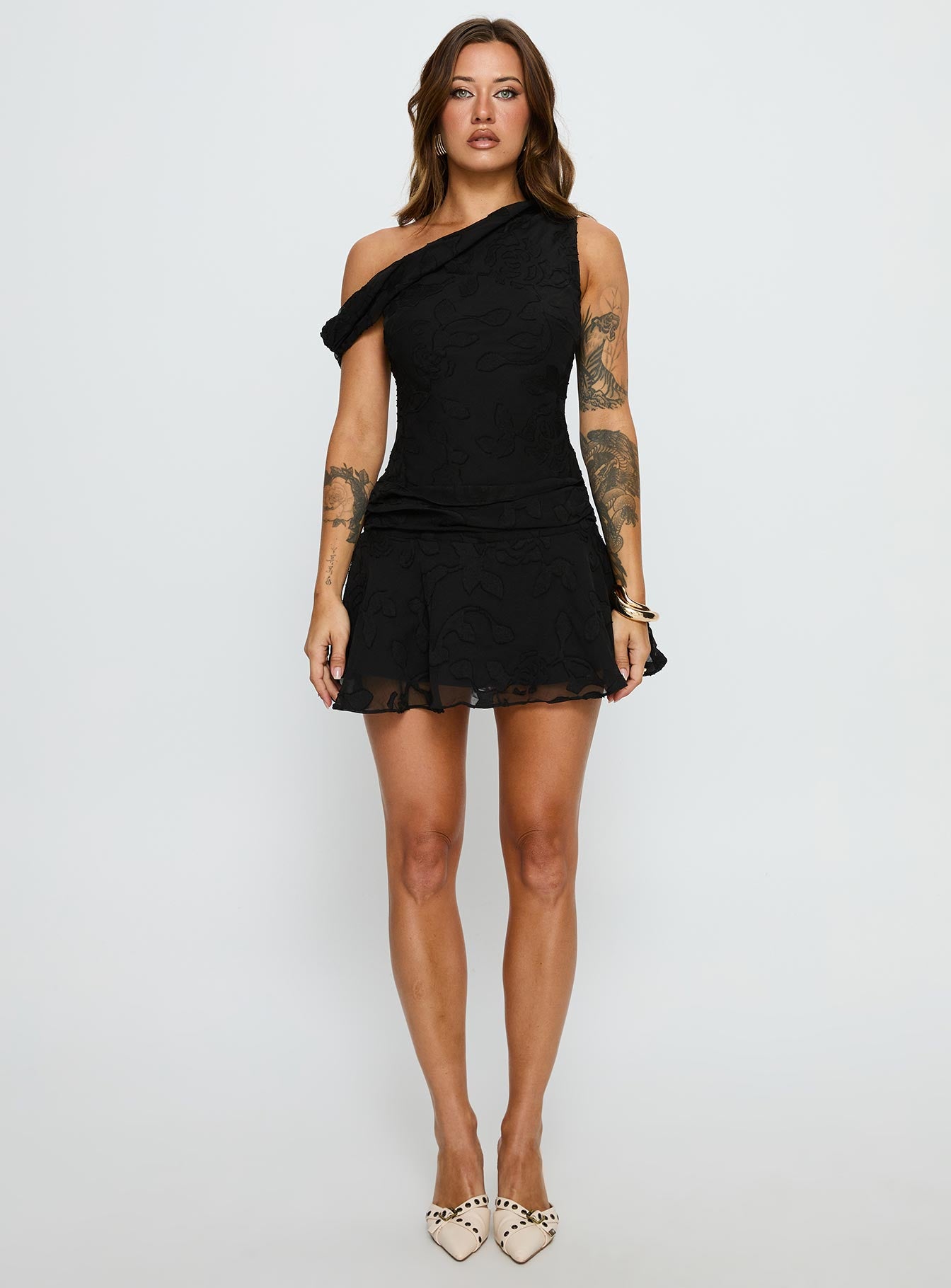 Emiline Off Shoulder Playsuit Black - Image 7