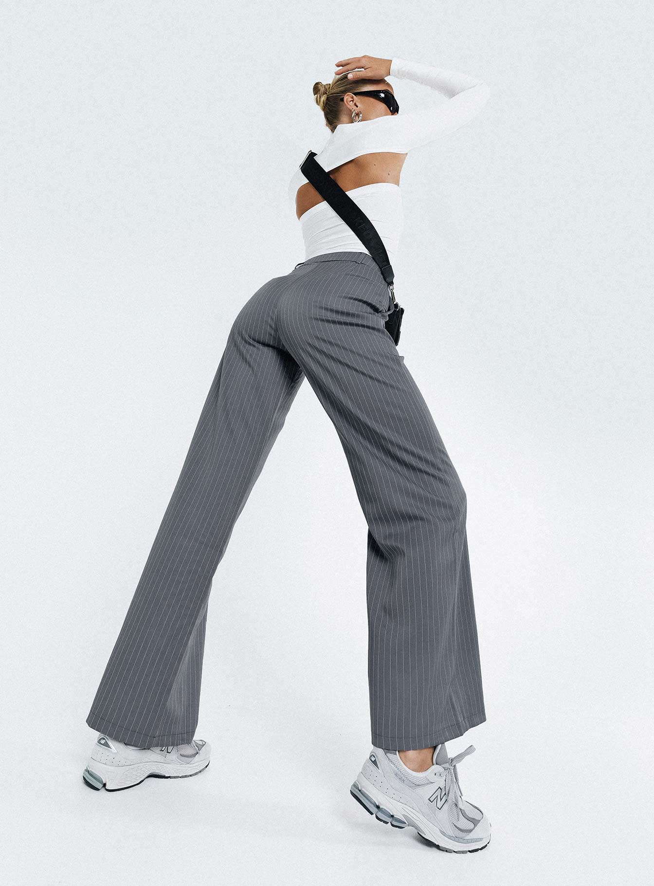 Archer Pants Pinstripe Grey Tall - Image 7
