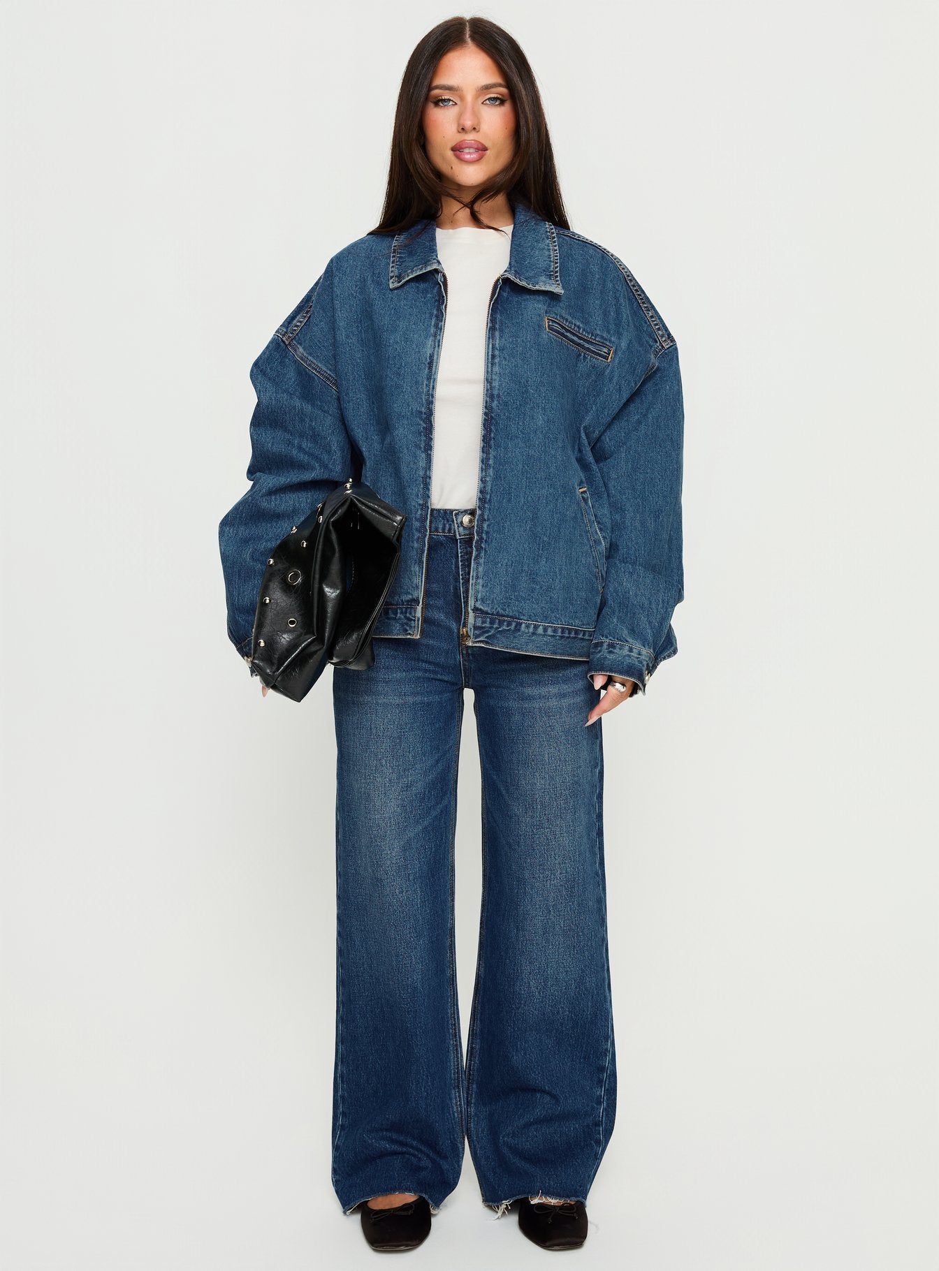 Riina Bomber Jacket Denim - Image 7