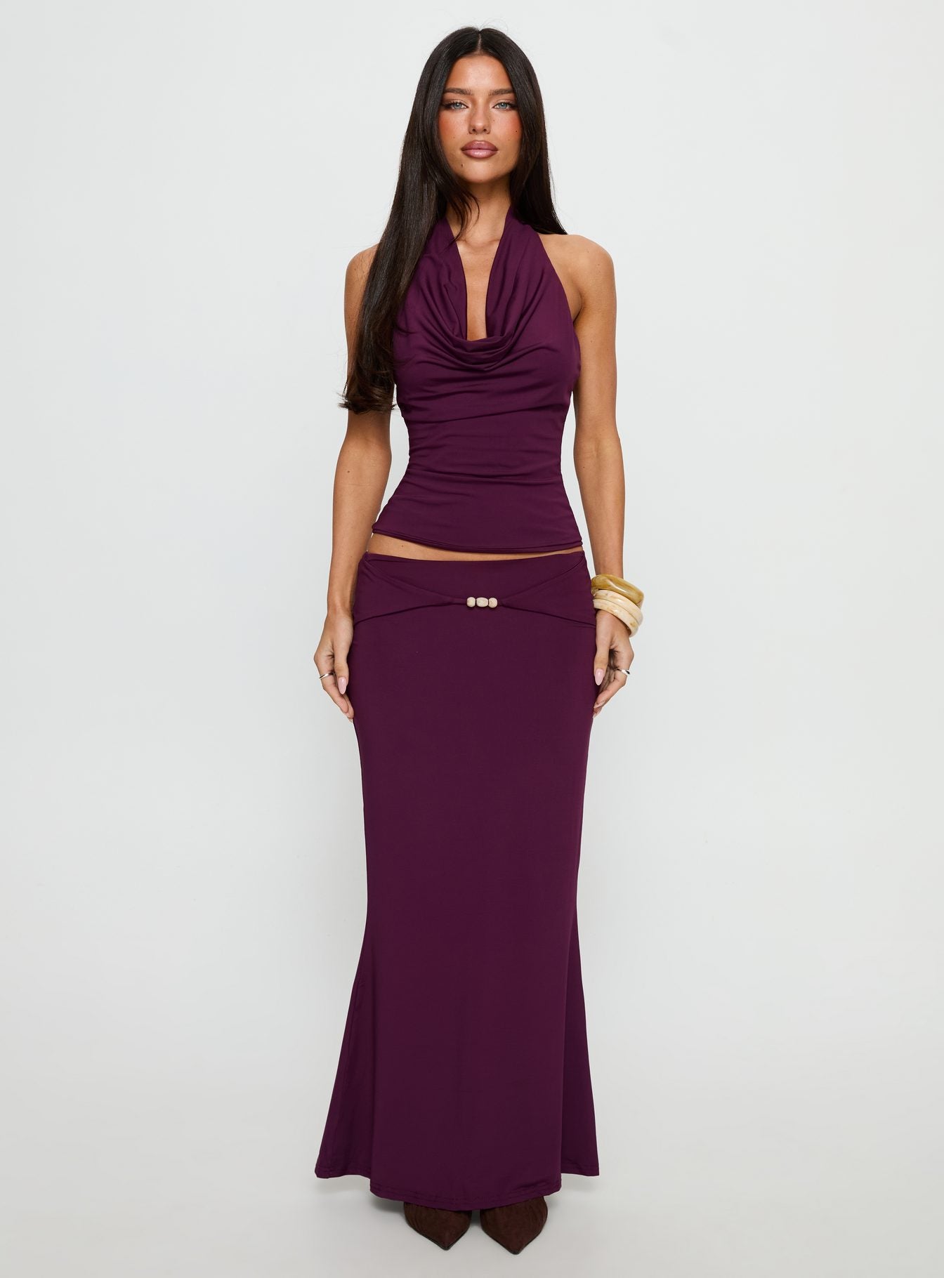 Vanecia Maxi Skirt Purple - Image 7