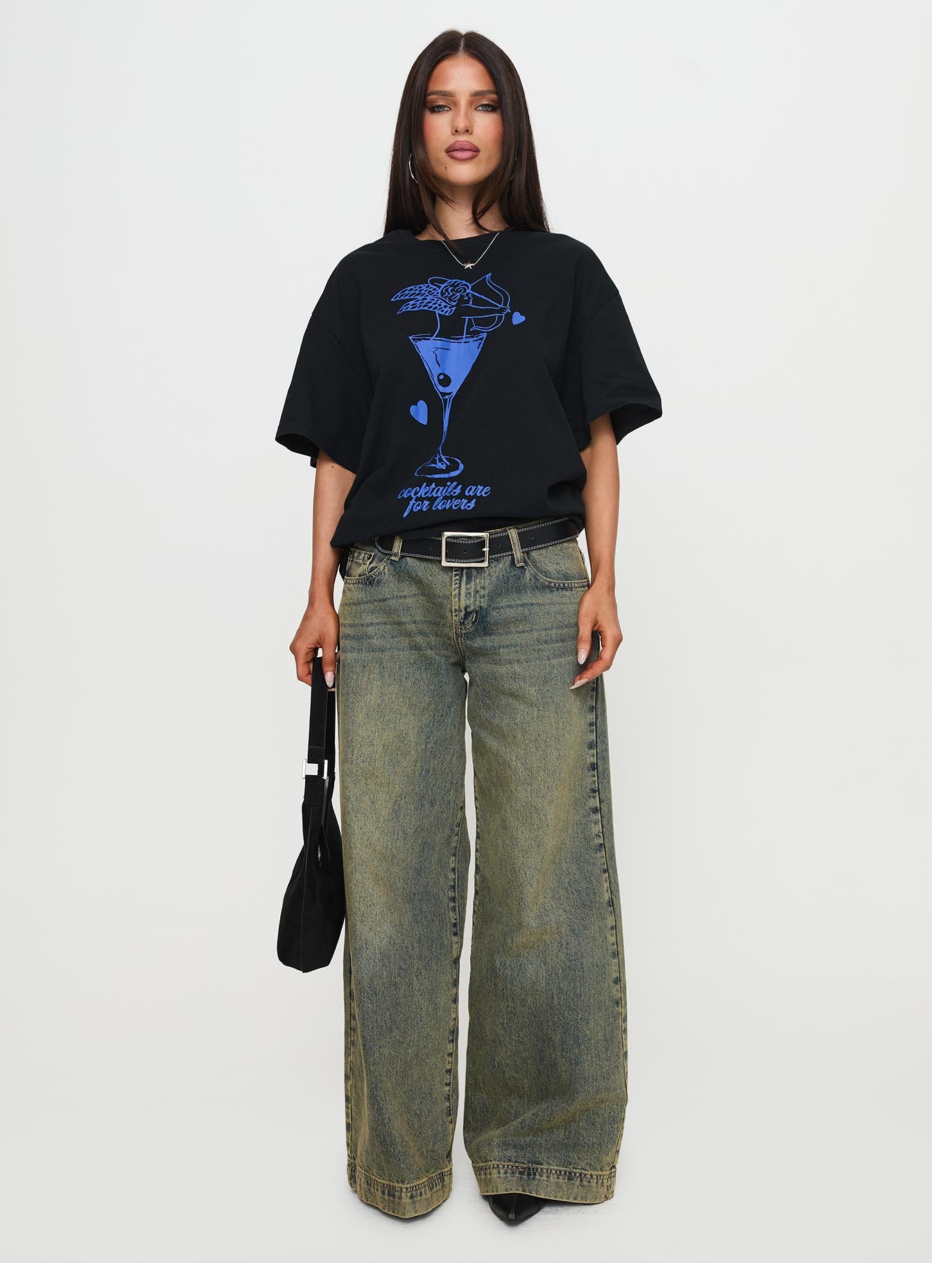 Cocktail Hour Oversized Tee Black - Image 7