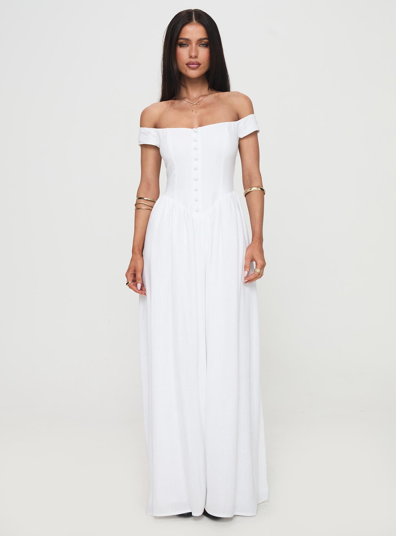 Romantic Maxi Dress White - Image 8