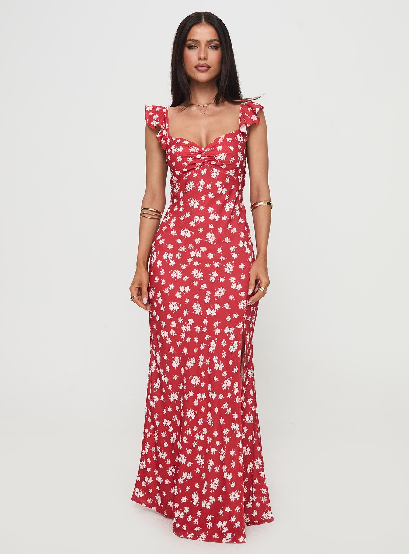 Barnadete Maxi Dress Red - Image 6