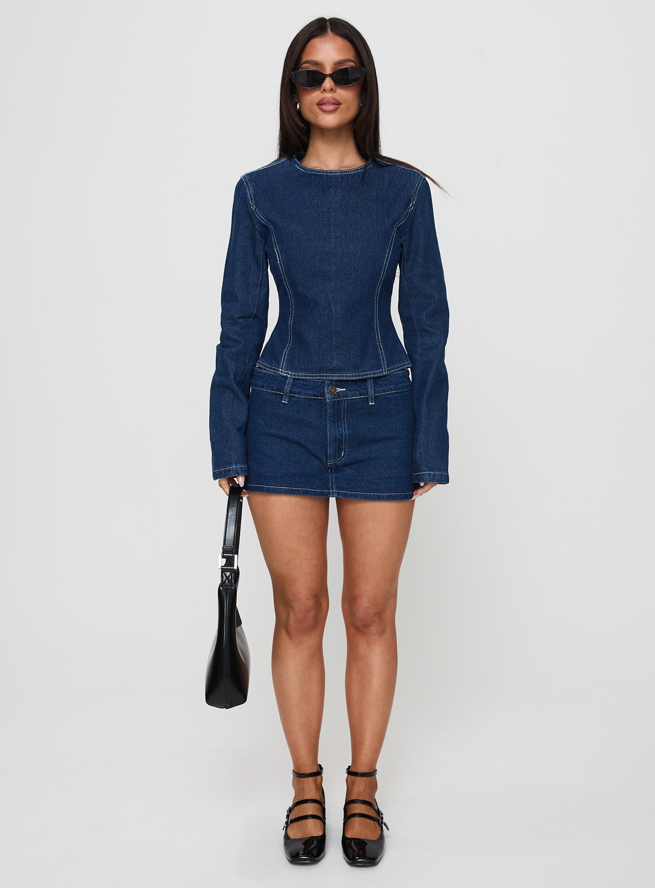 Countryside Long Sleeve Top Denim - Image 7