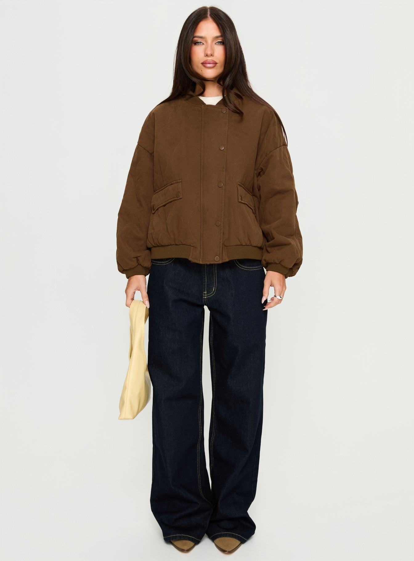 Stick Season Quilted Jacket Brown - Image 6