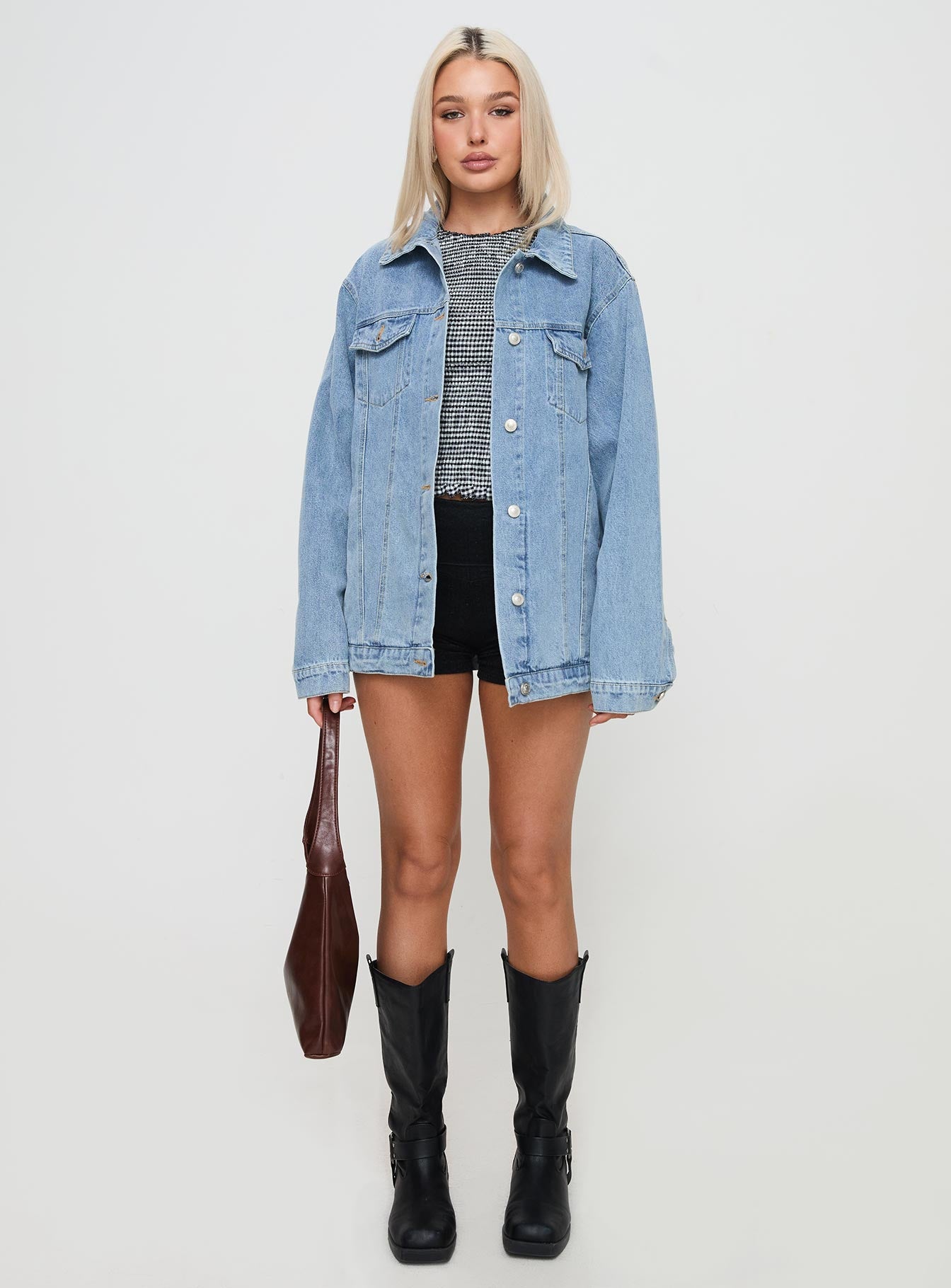 All You Need Denim Jacket Light Wash - Image 6