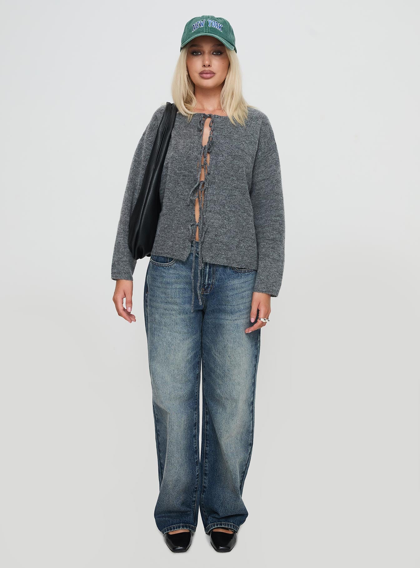 Frosty Knit Cardigan Grey - Image 6