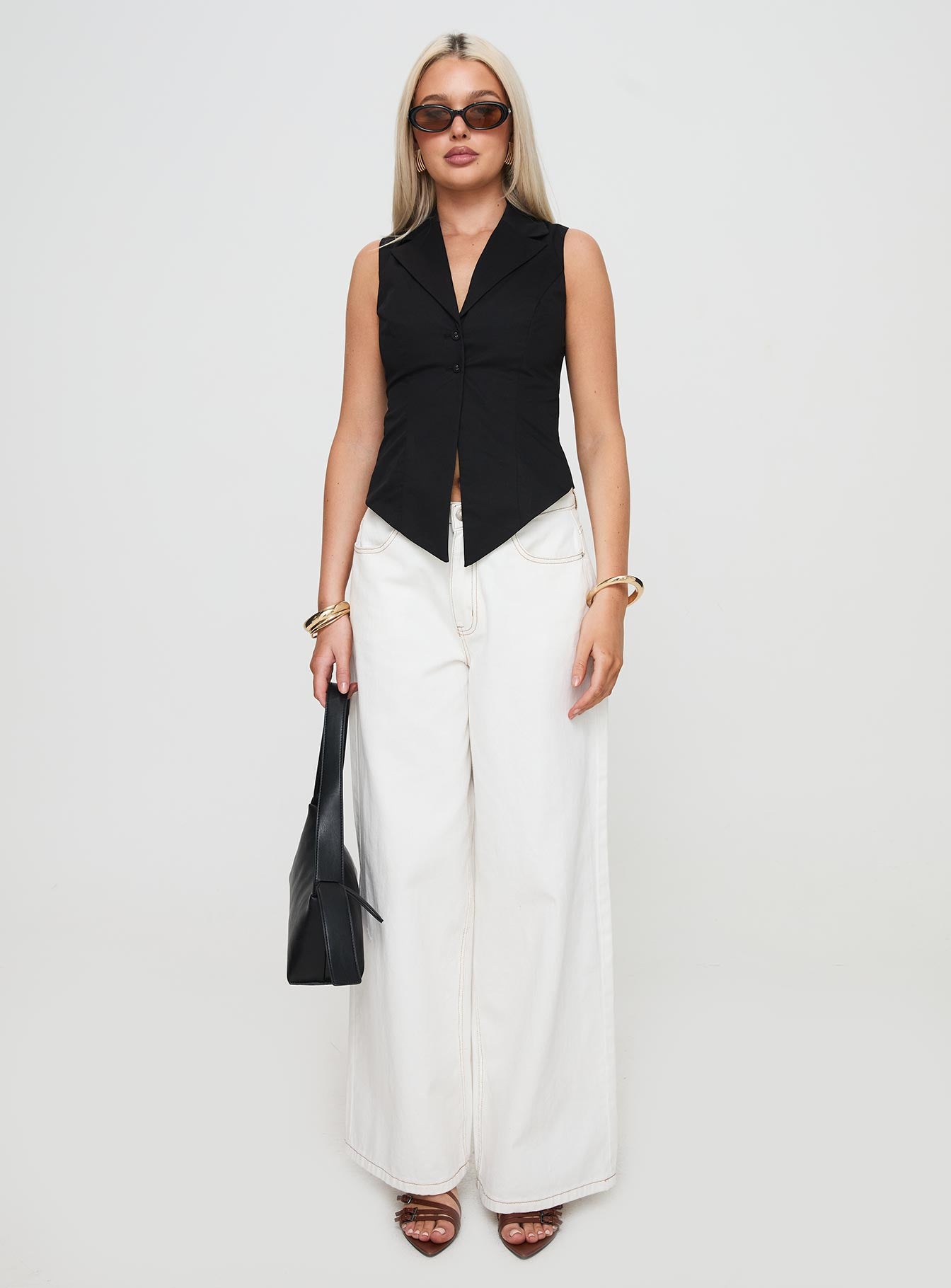 Campus Long Line Vest Black - Image 7