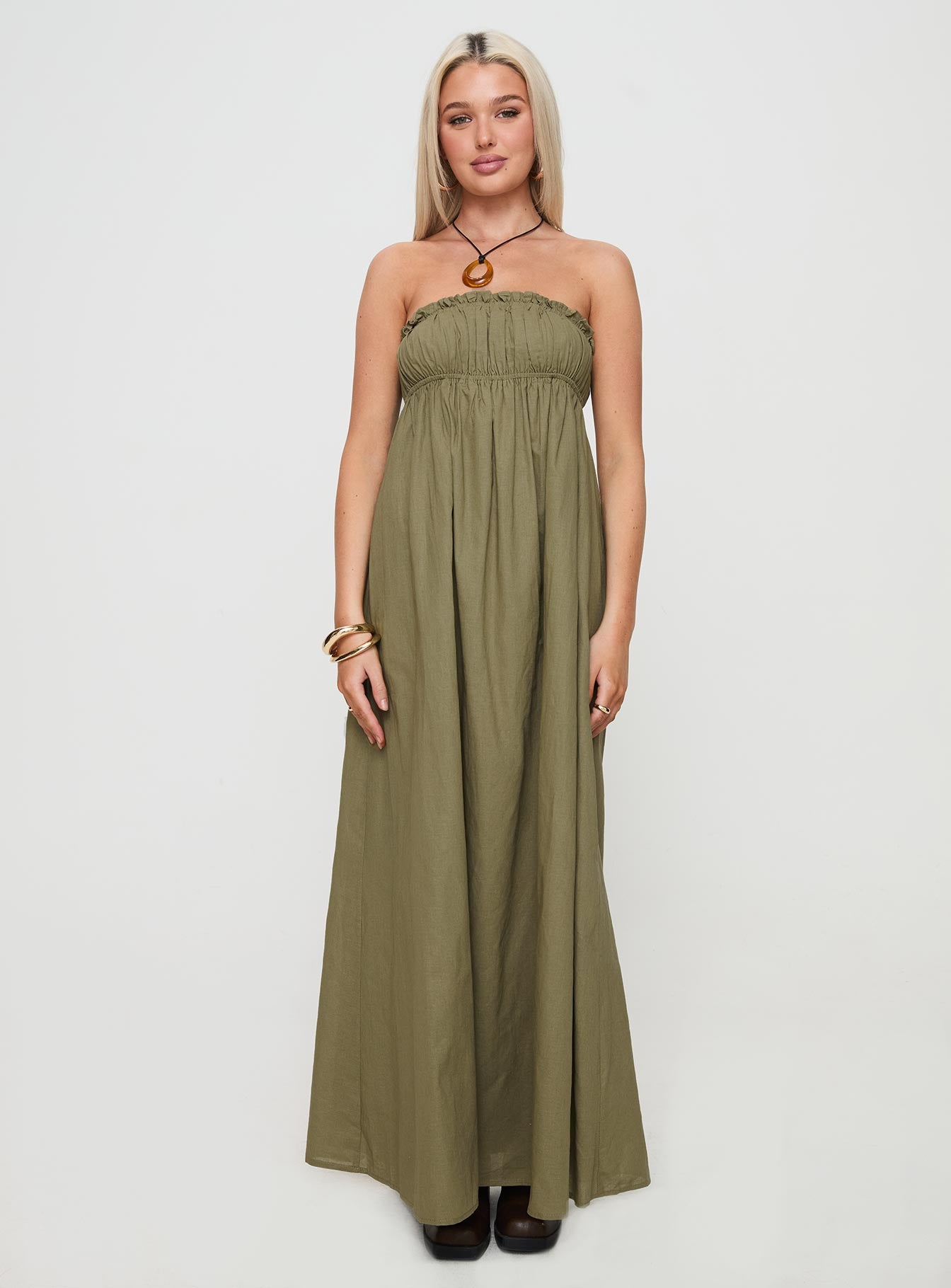 Isannah Maxi Dress Sage - Image 6
