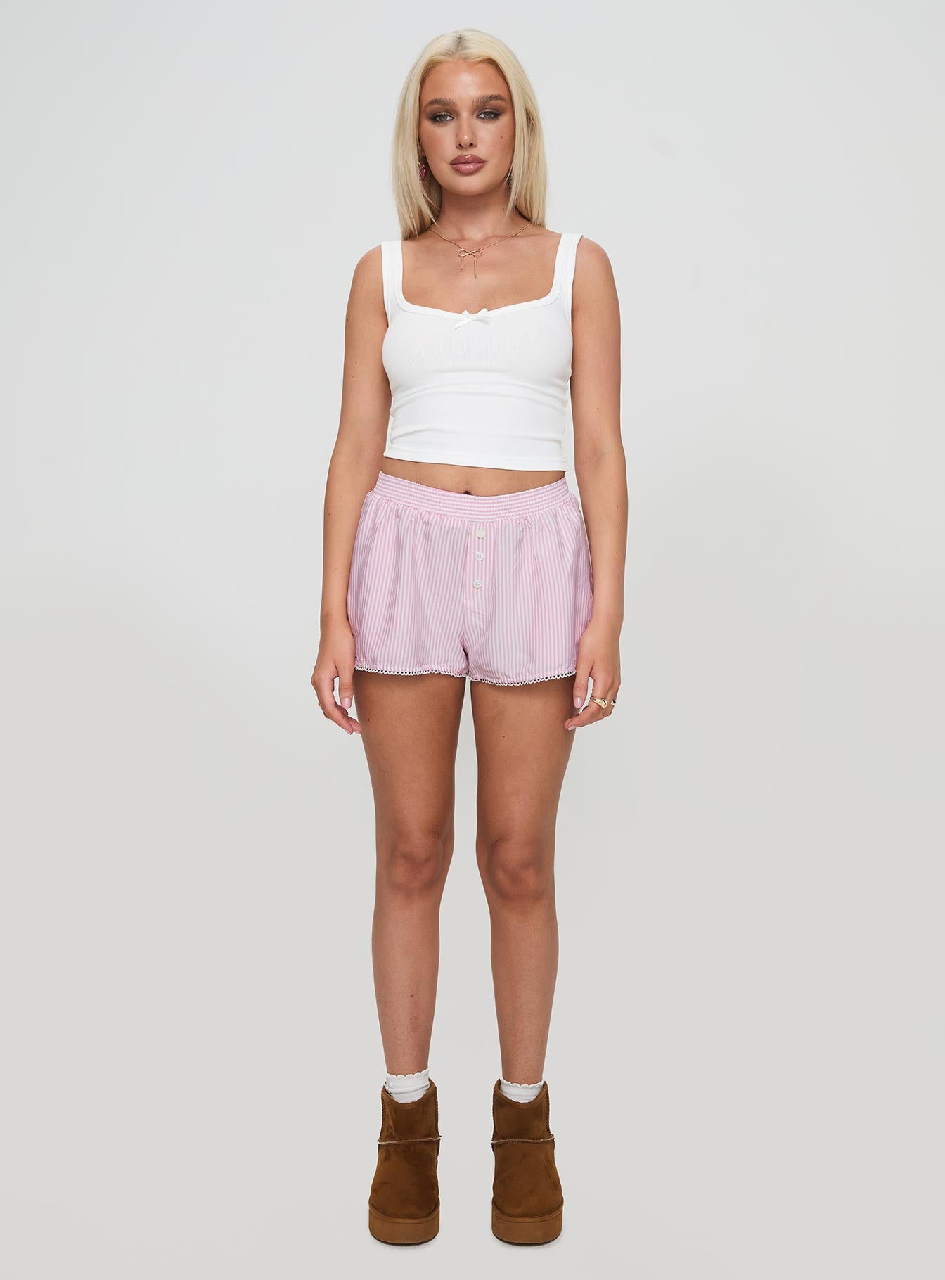 Orielle Low Rise Boxer Short Pink - Image 7