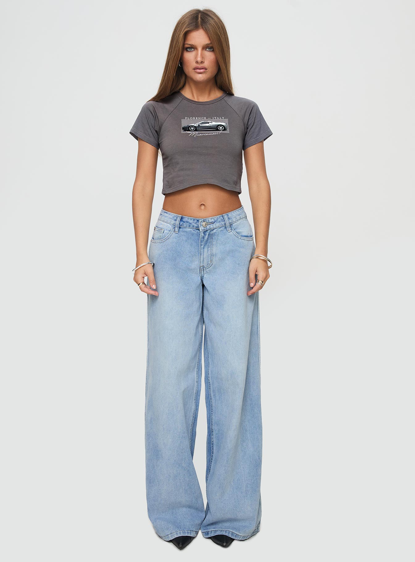 Racing Florence Baby Tee Black - Image 6