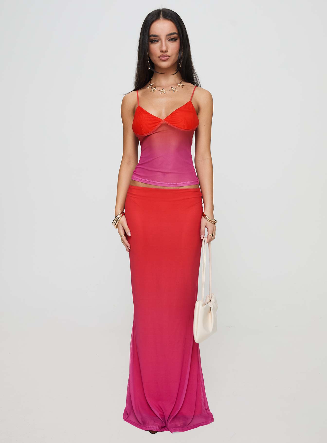 Teen Spirit Maxi Skirt Pink Ombre - Image 7