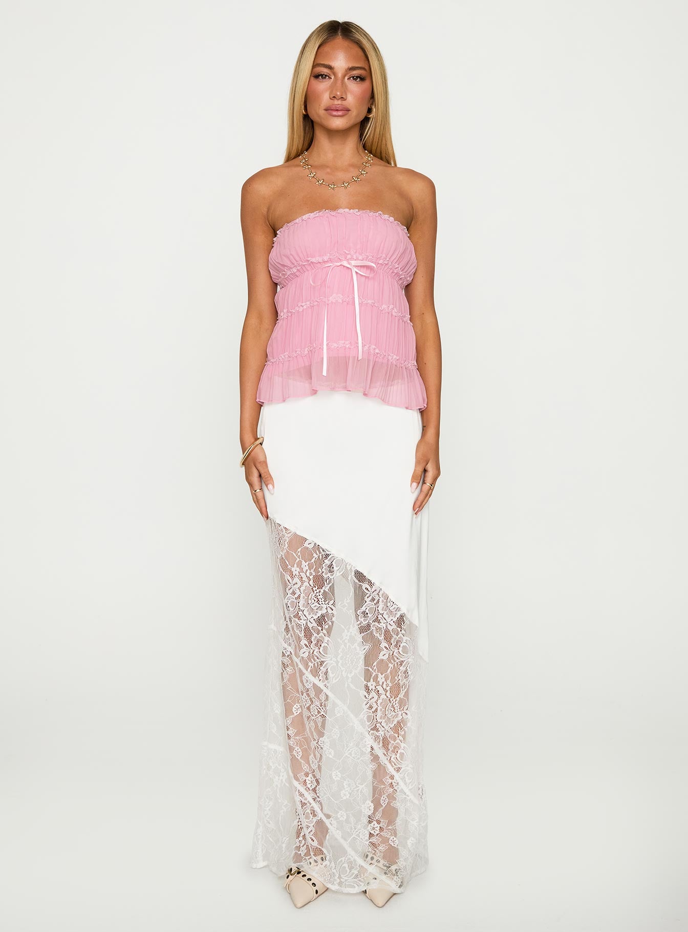 Avelina Strapless Top Pink - Image 7