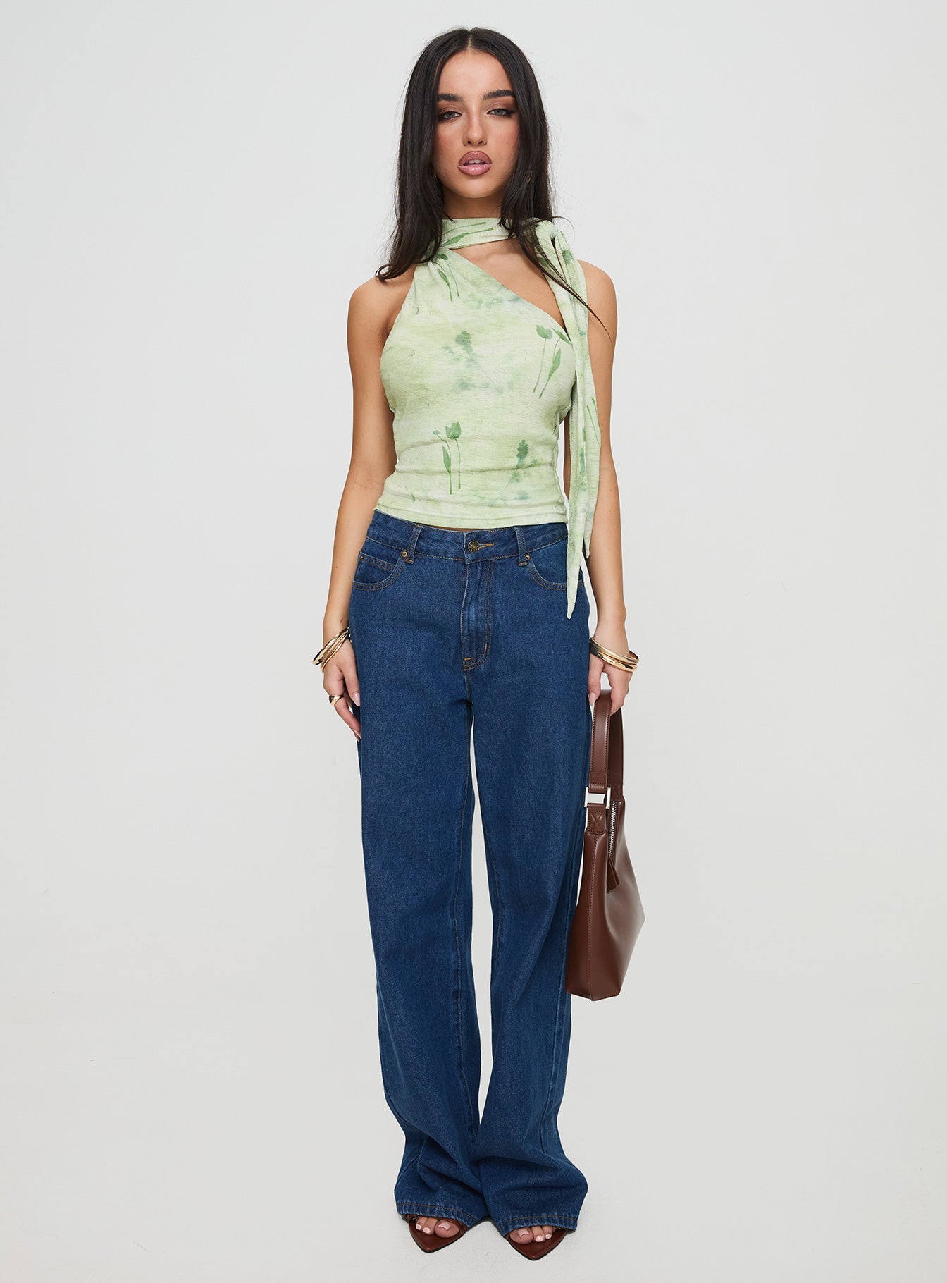 Anderstone Neck Tie Top Green - Image 7