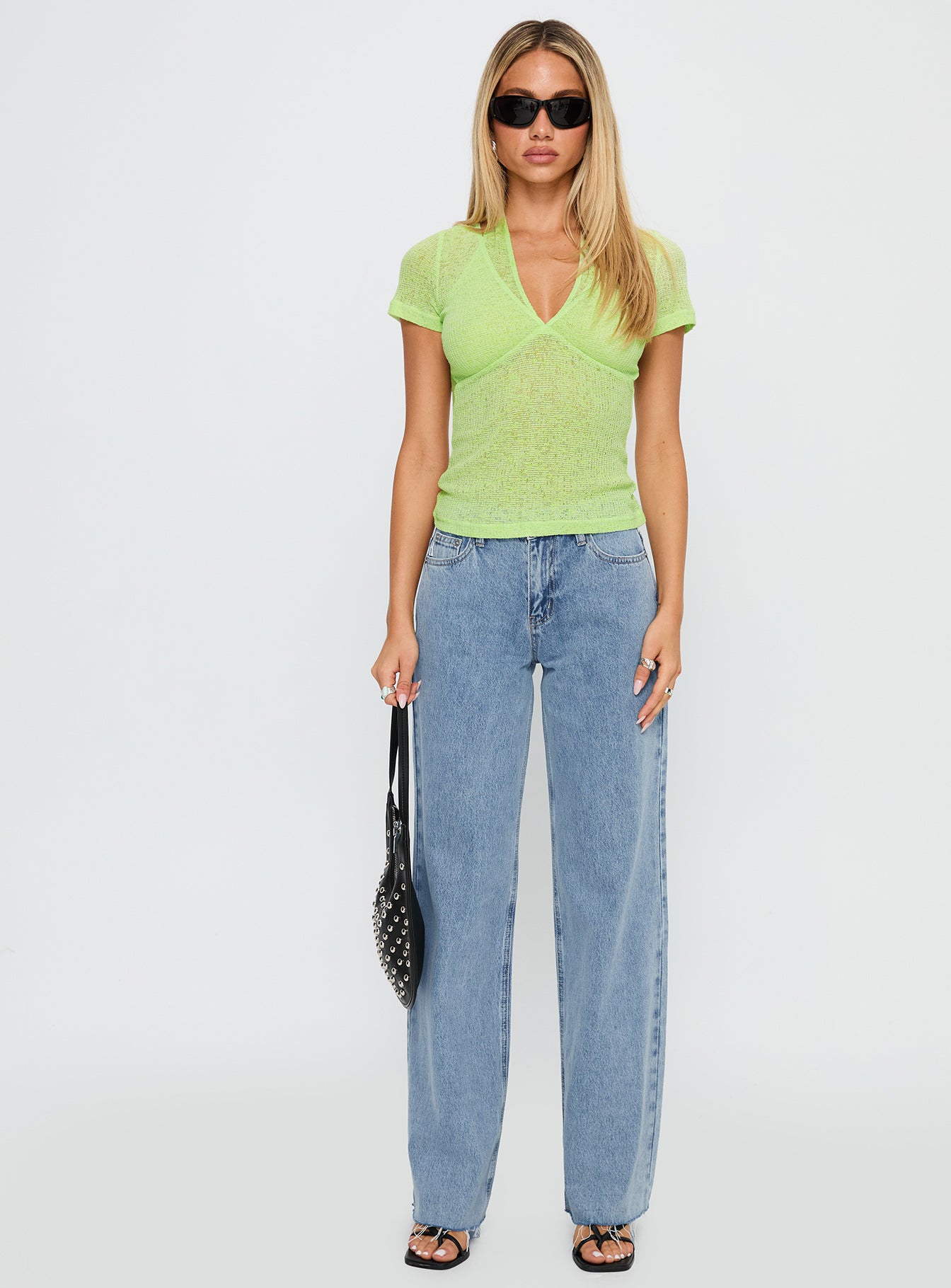 Darla Low Rise Straight Jean Vintage Blue Wash - Image 7
