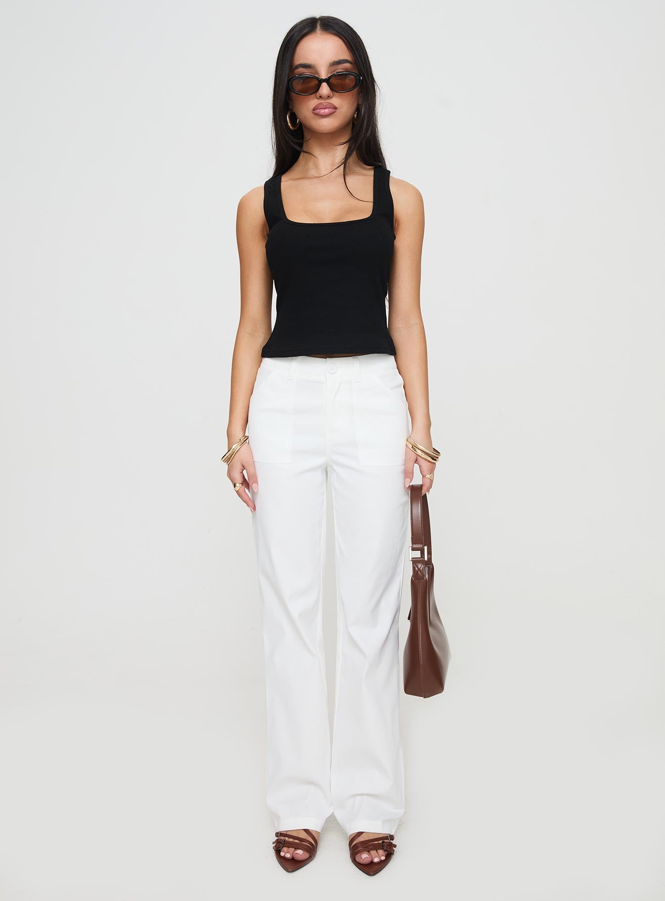Stelline Cargo Pants White - Image 7