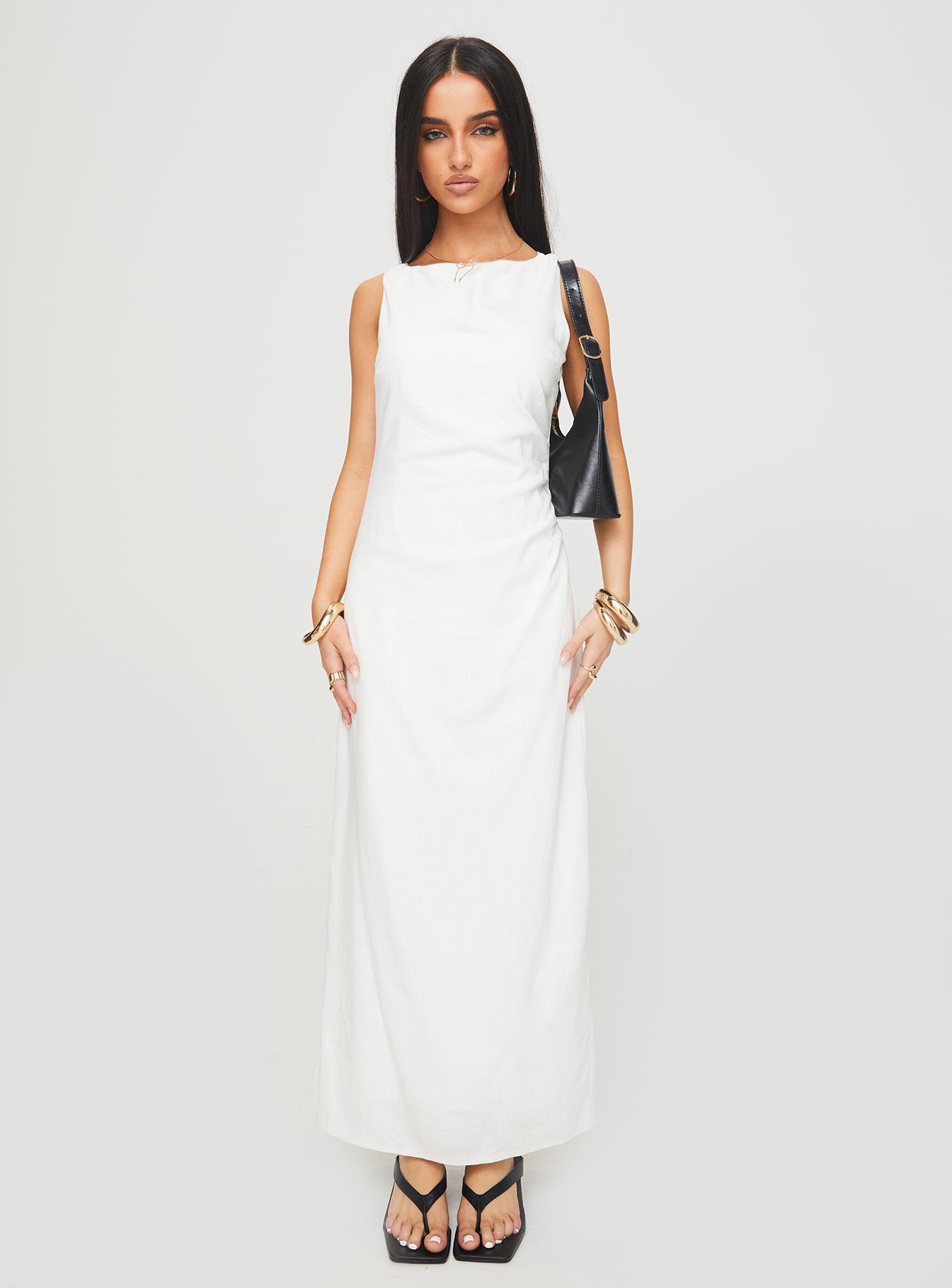 Mocca Maxi Dress White - Image 7