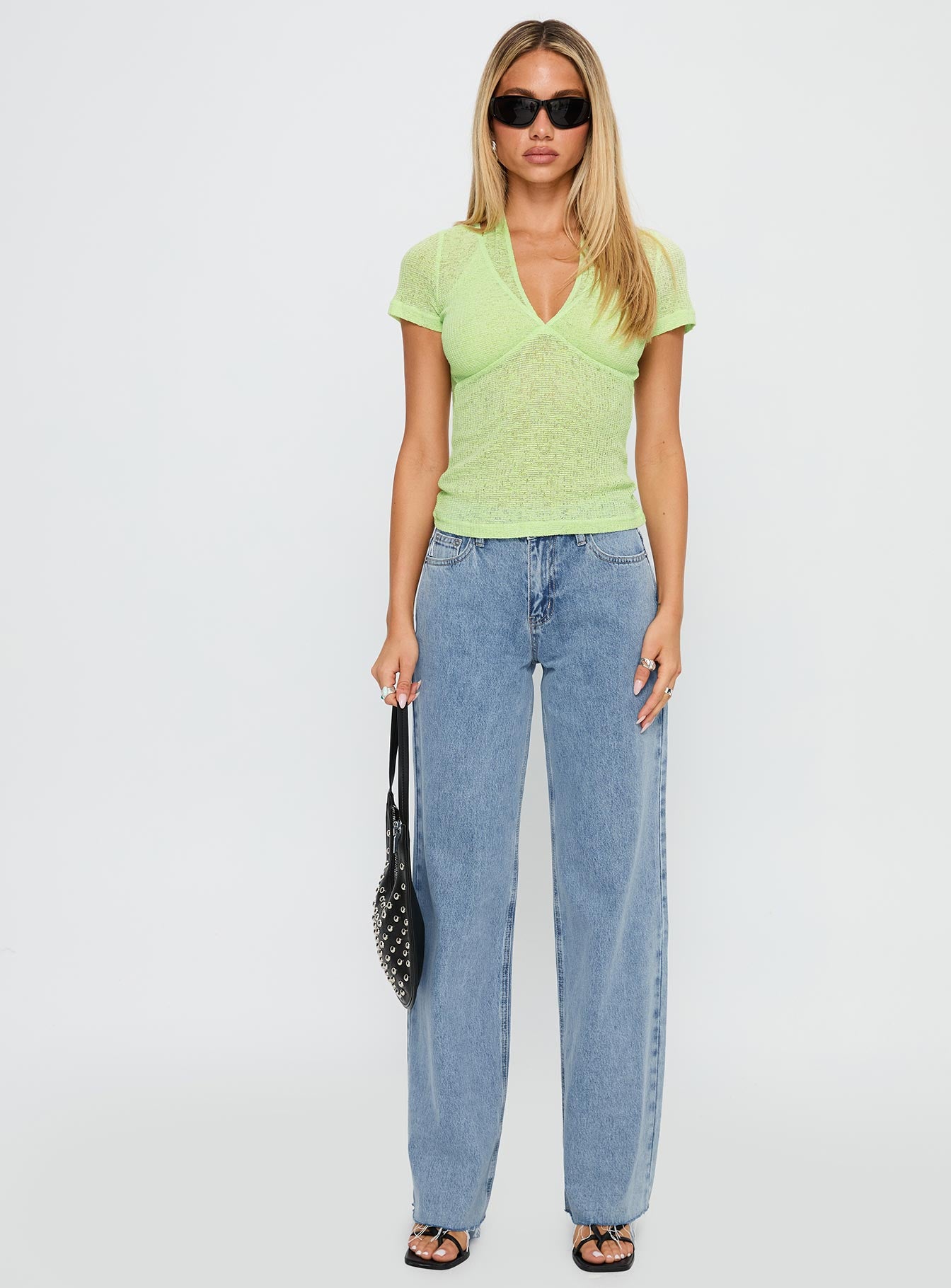 Normal Thing Strap Detail Top Mint - Image 7