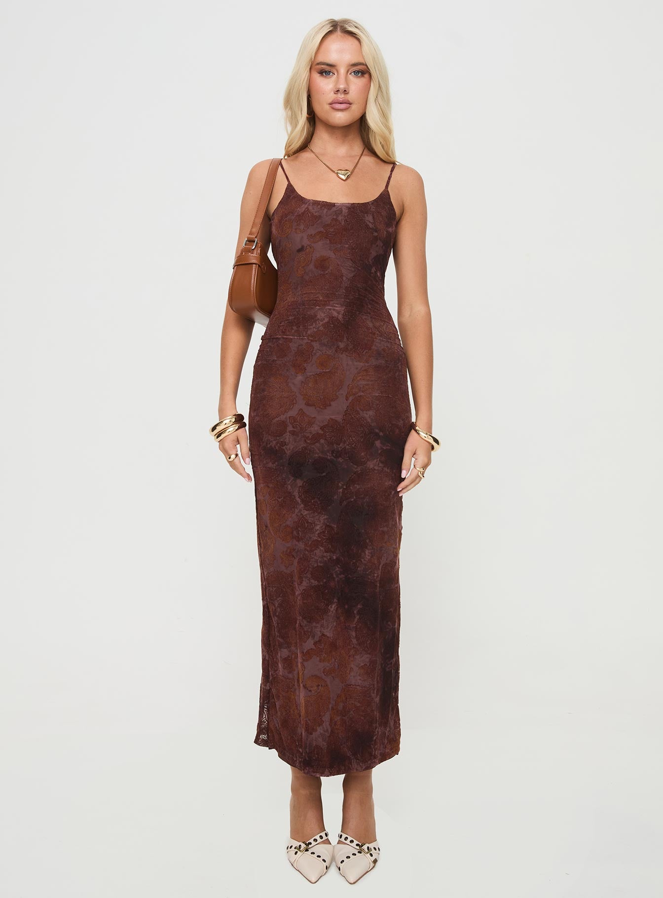 Knox Maxi Dress Chocolate - Image 7