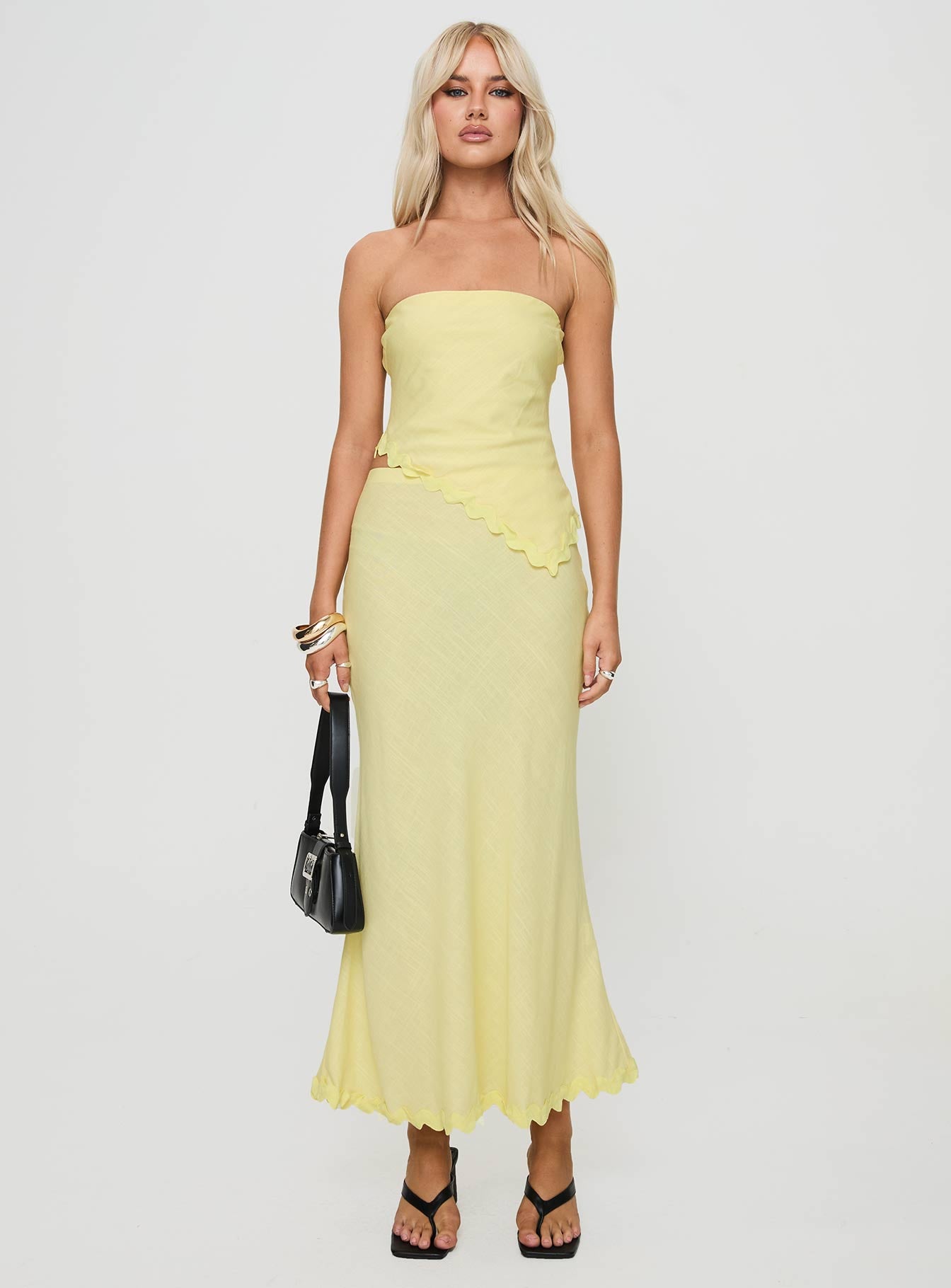 Silvershore Maxi Skirt Yellow - Image 7