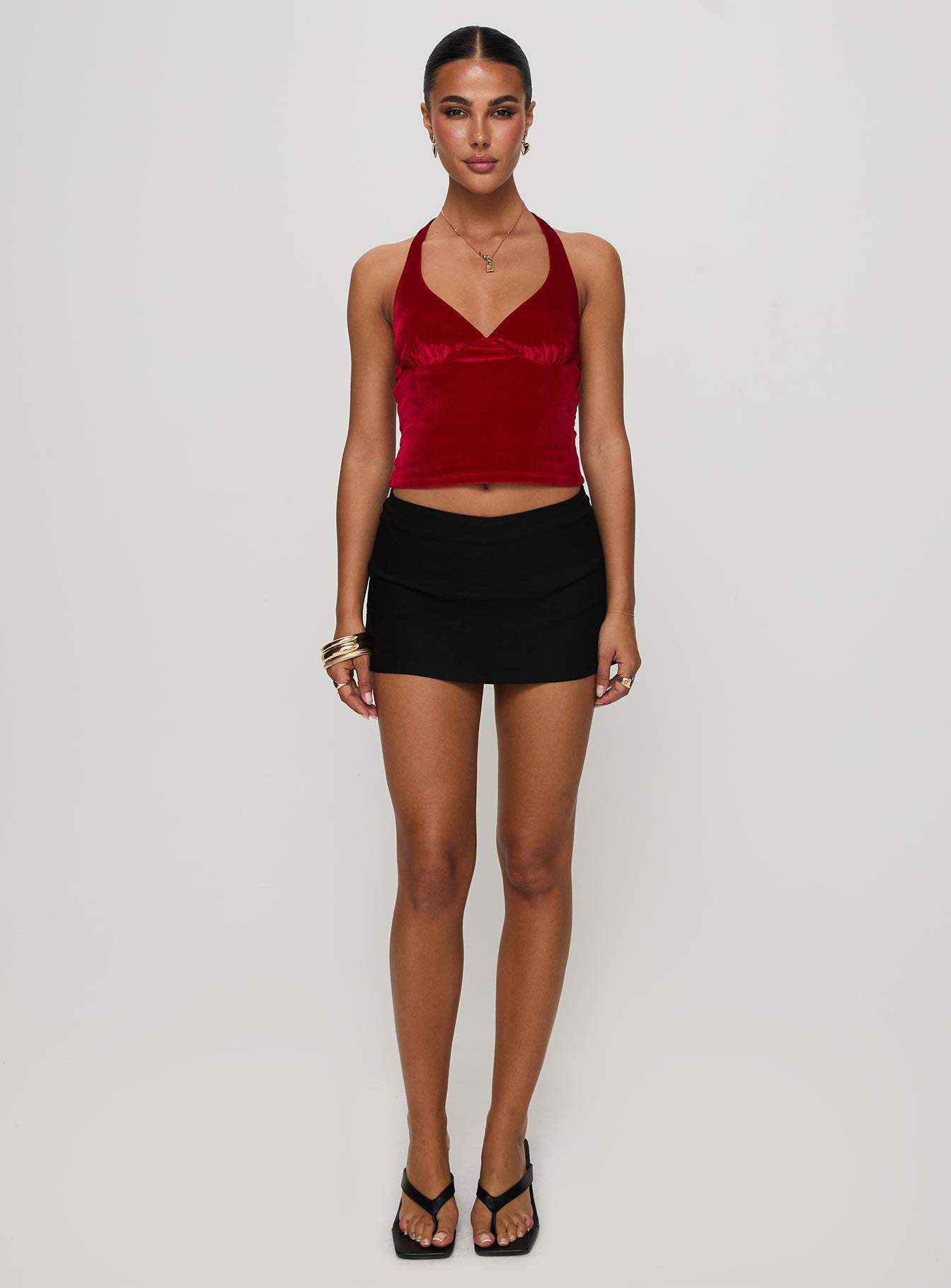Tuberose Halter Top Red - Image 6