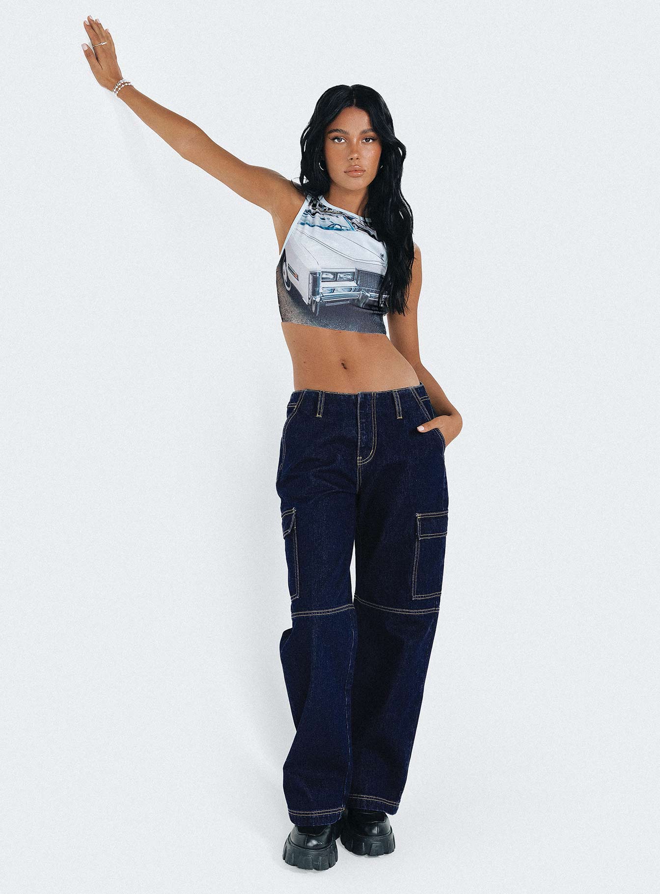 Tatini Low Rise Denim Jean Indigo - Image 7