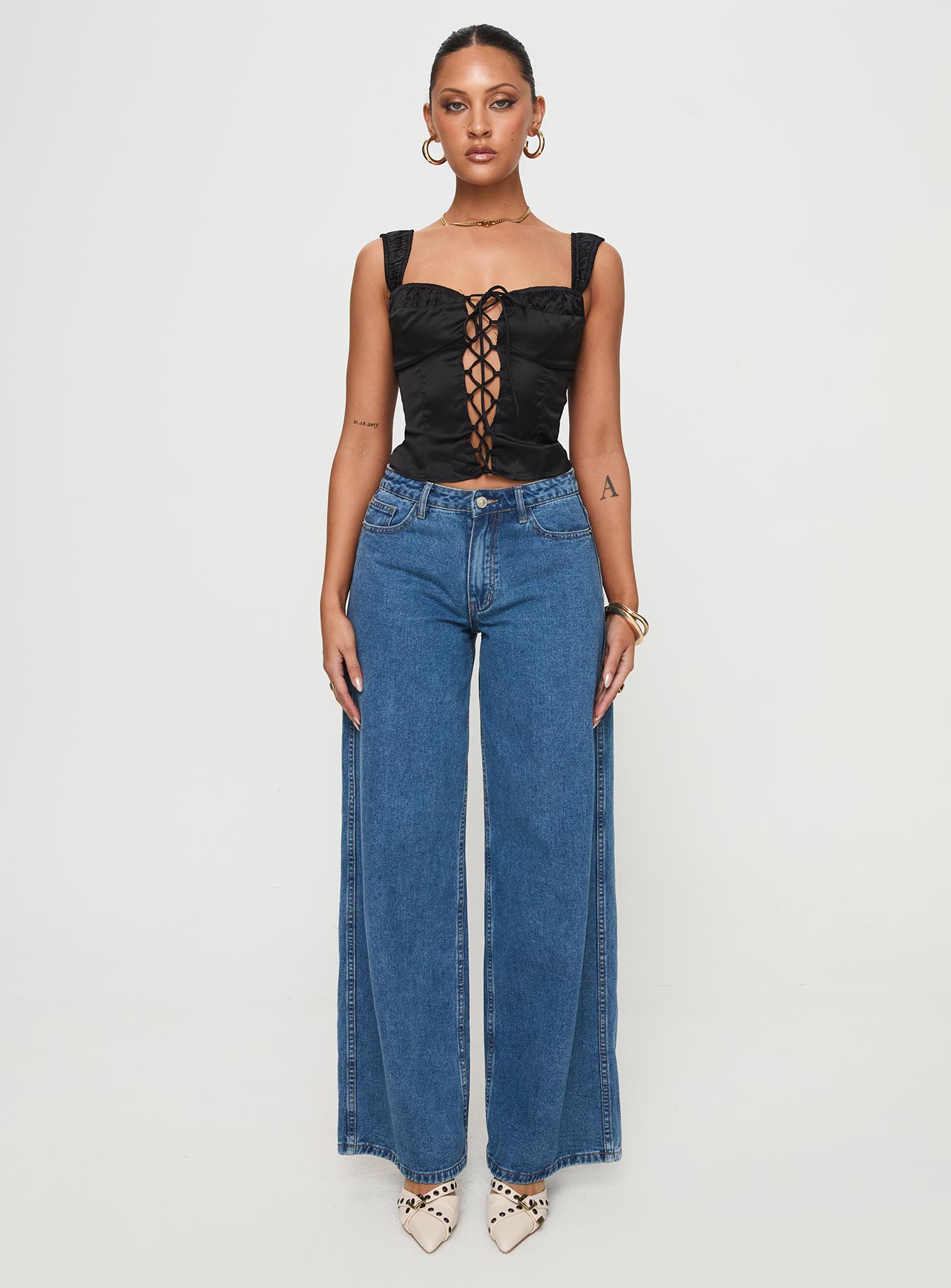 Arvelin Corset Top Black - Image 6