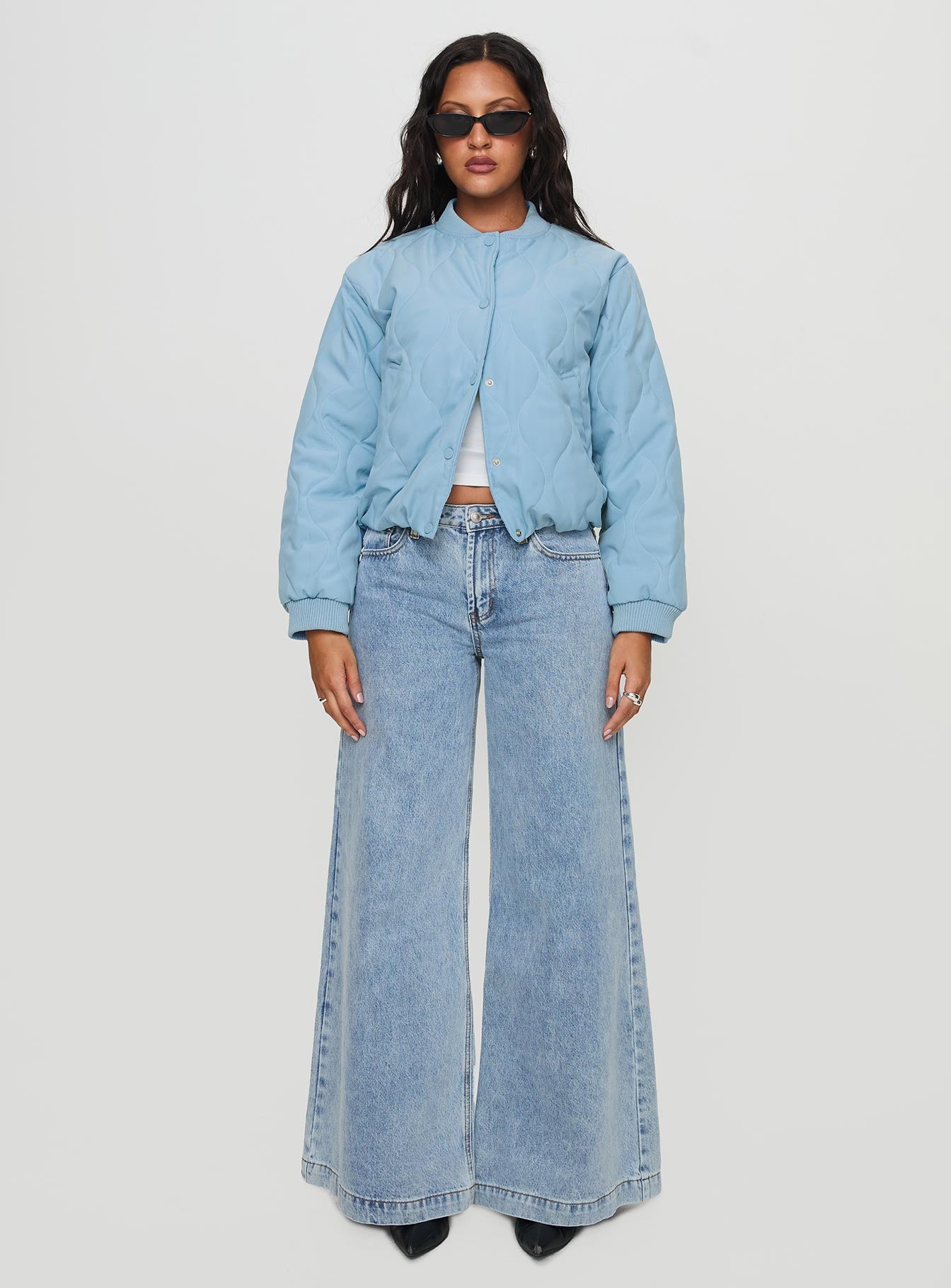 Qwynne Quilted Jacket Blue - Image 6