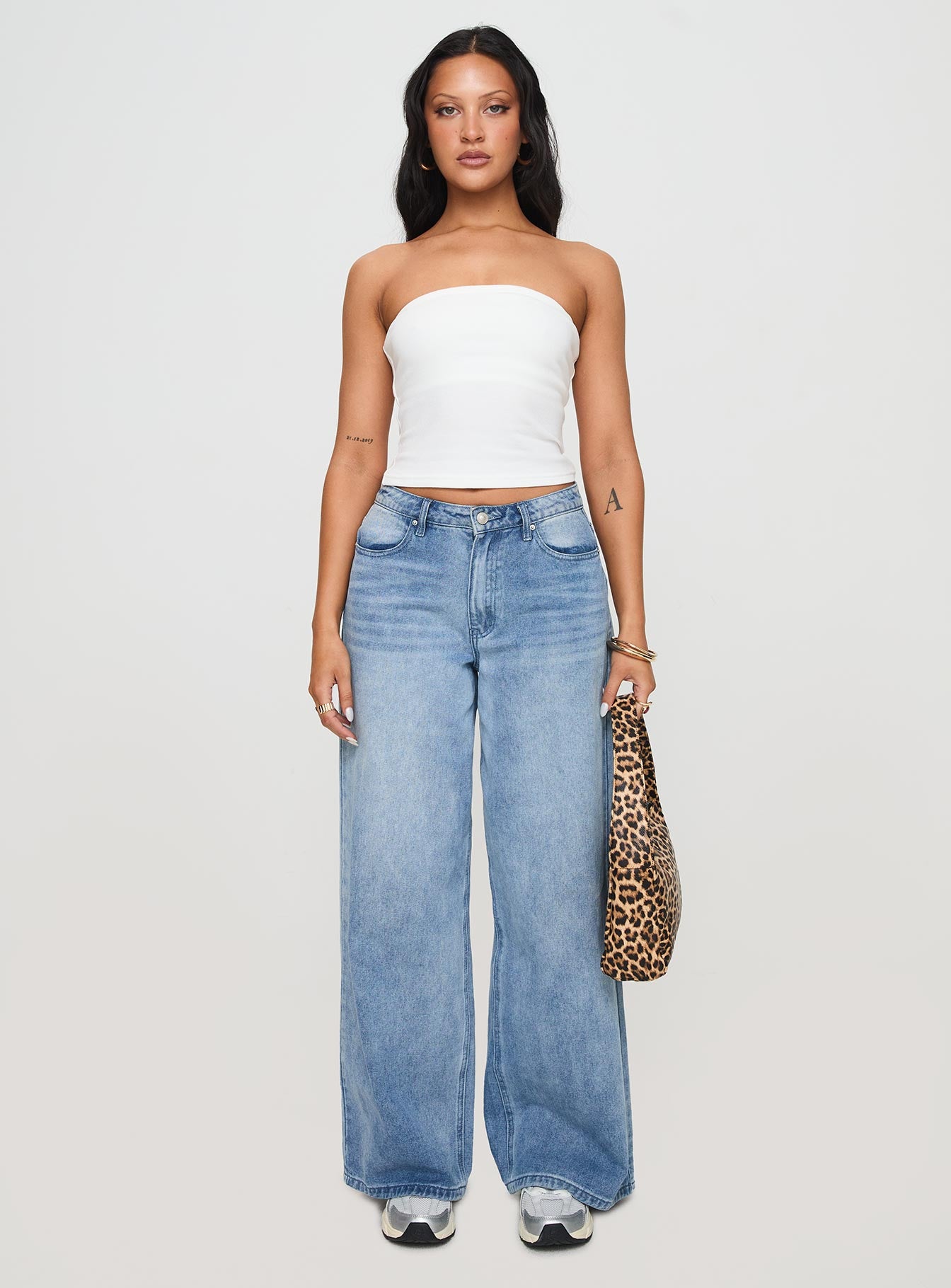 Baseline Strapless Rib Top White - Image 7