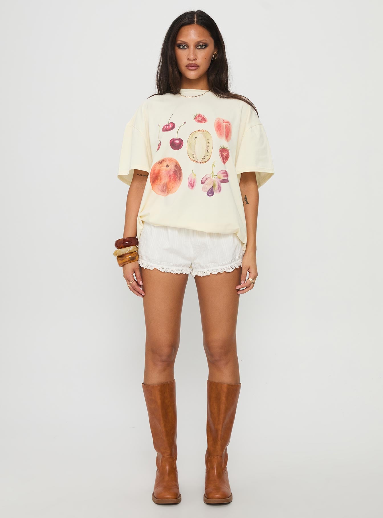 Farmer's Pick Oversized Graphic Top Cream - Image 7