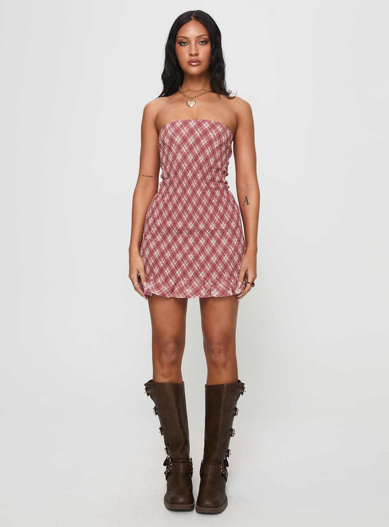 Takiyo Mini Dress Pink - Image 7