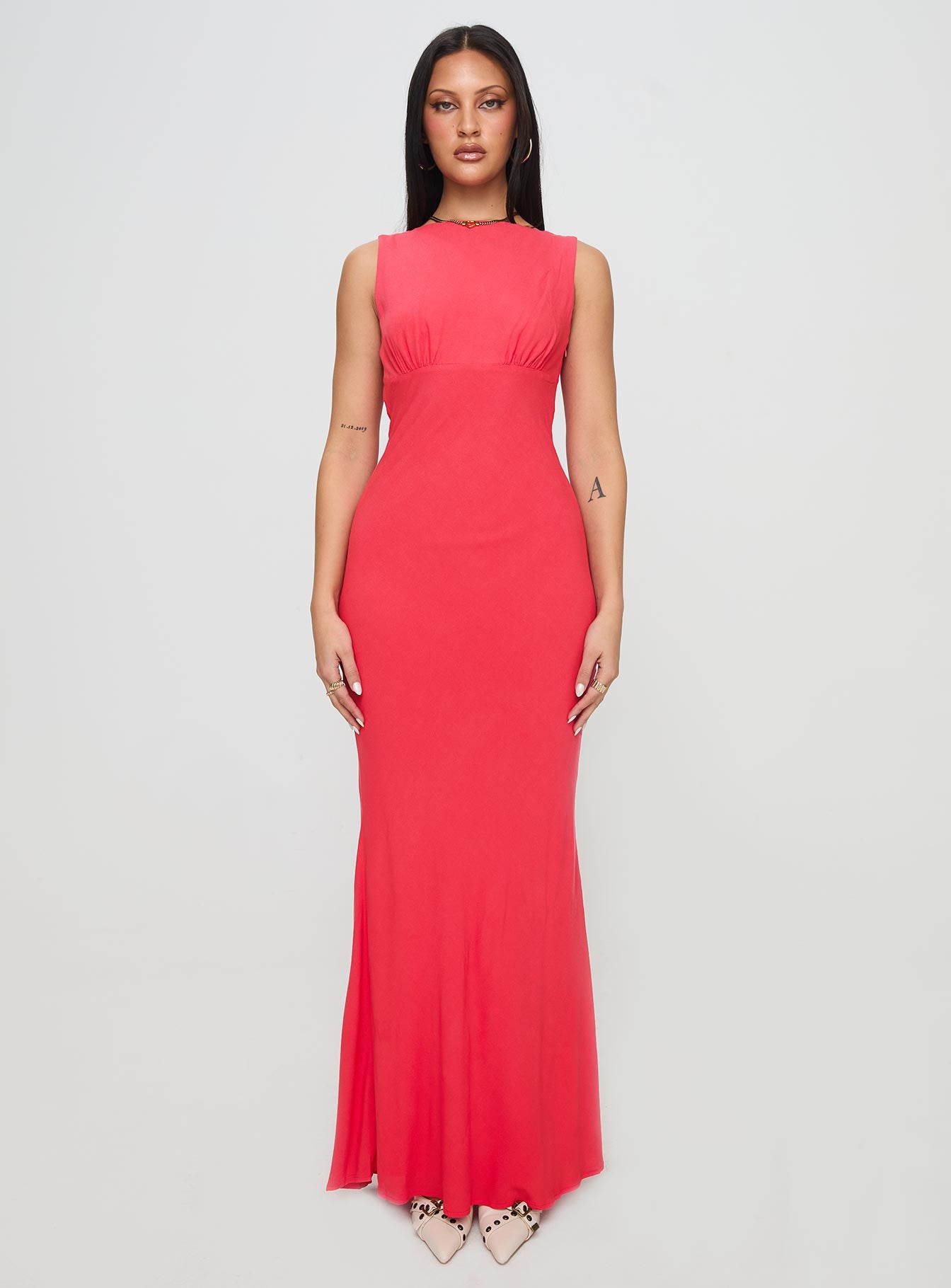 Bourne Maxi Dress Red - Image 6