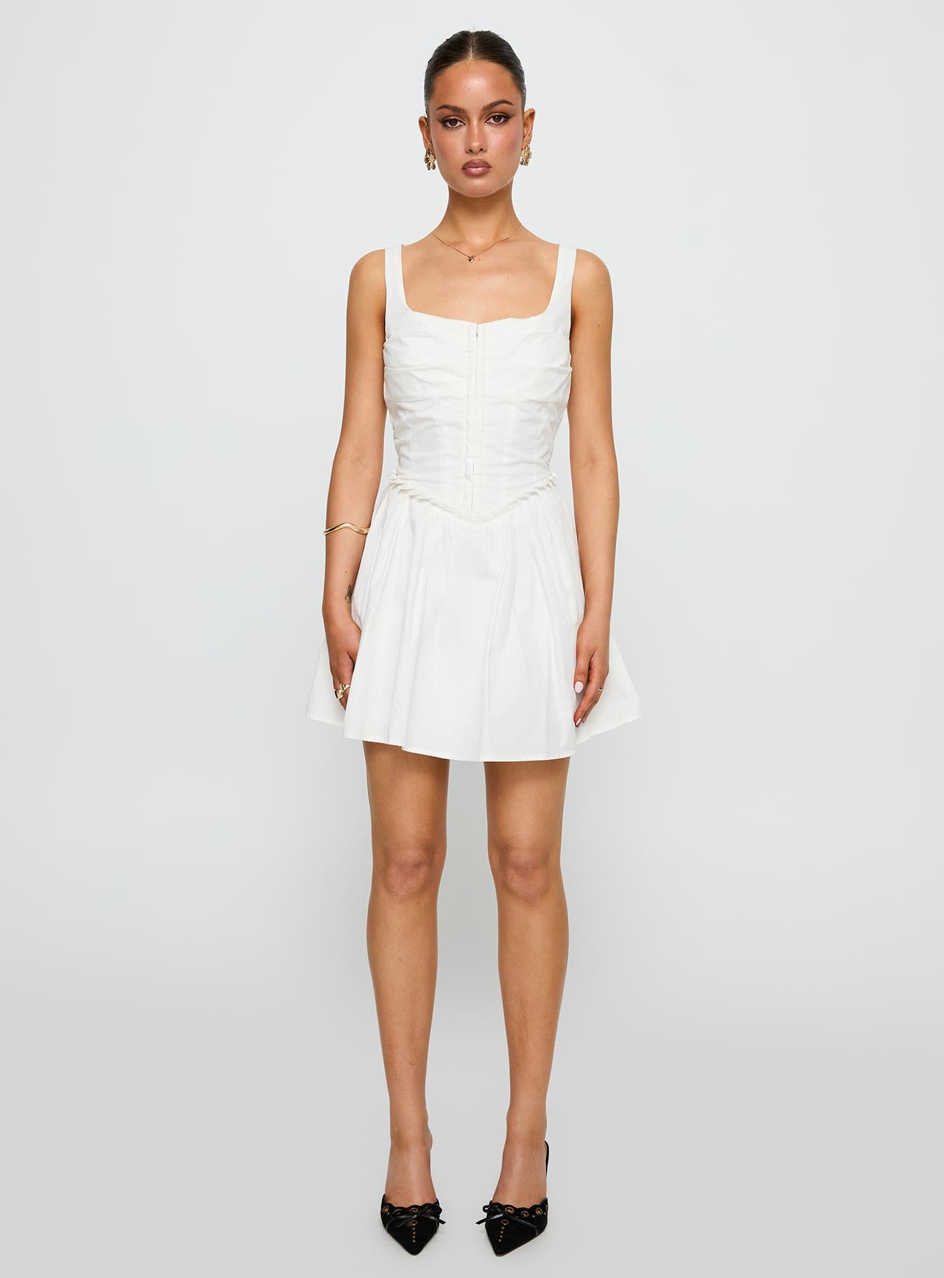 Wild Ideas Mini Dress White - Image 7
