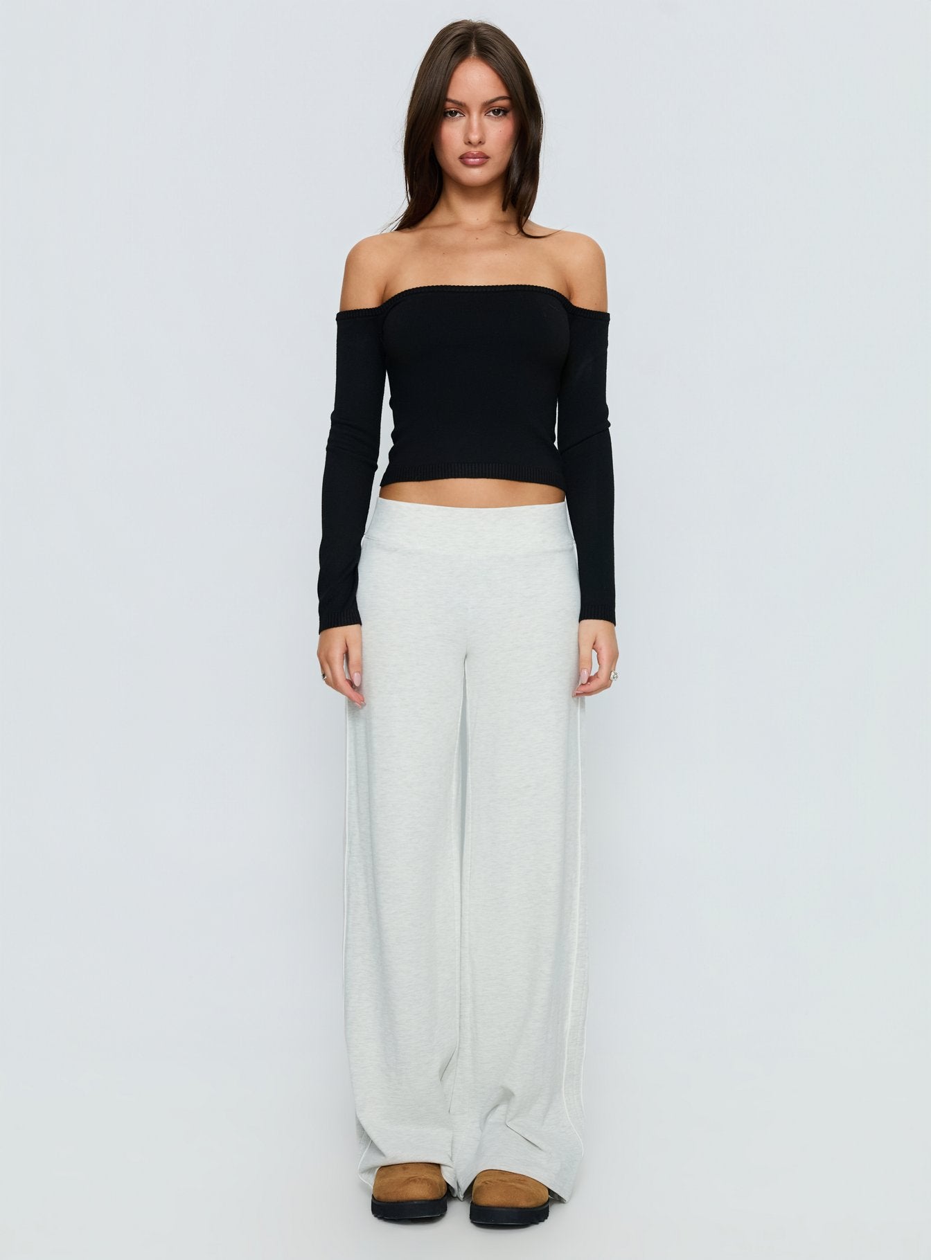 Ascenda Straight Leg Track Pant Grey Marle - Image 7