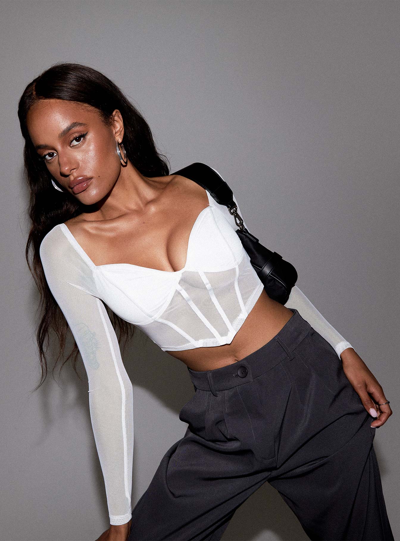 Maranta Long Sleeve Top White - Image 7