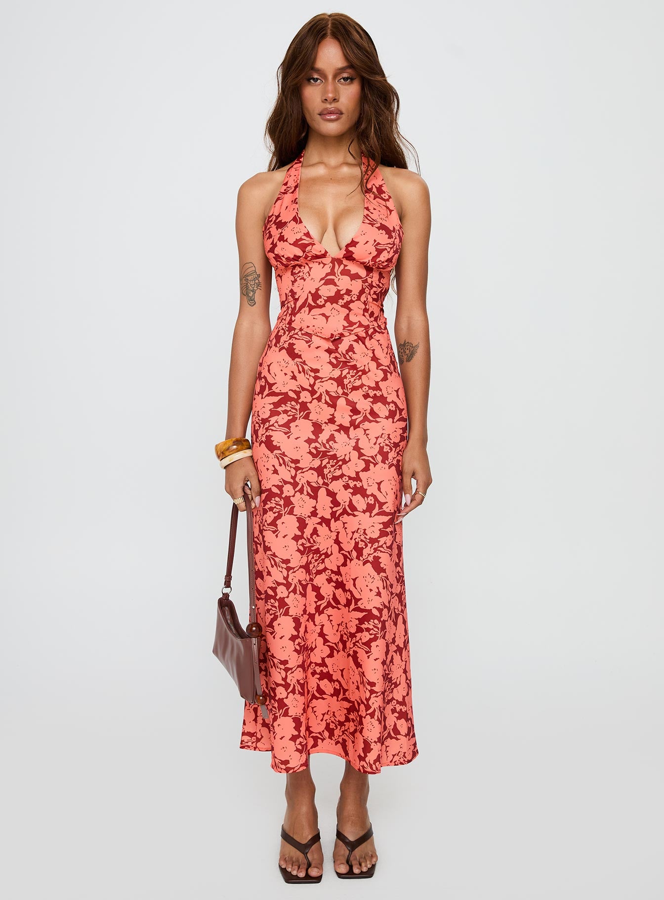 Casablanca Maxi Skirt Red Floral - Image 6