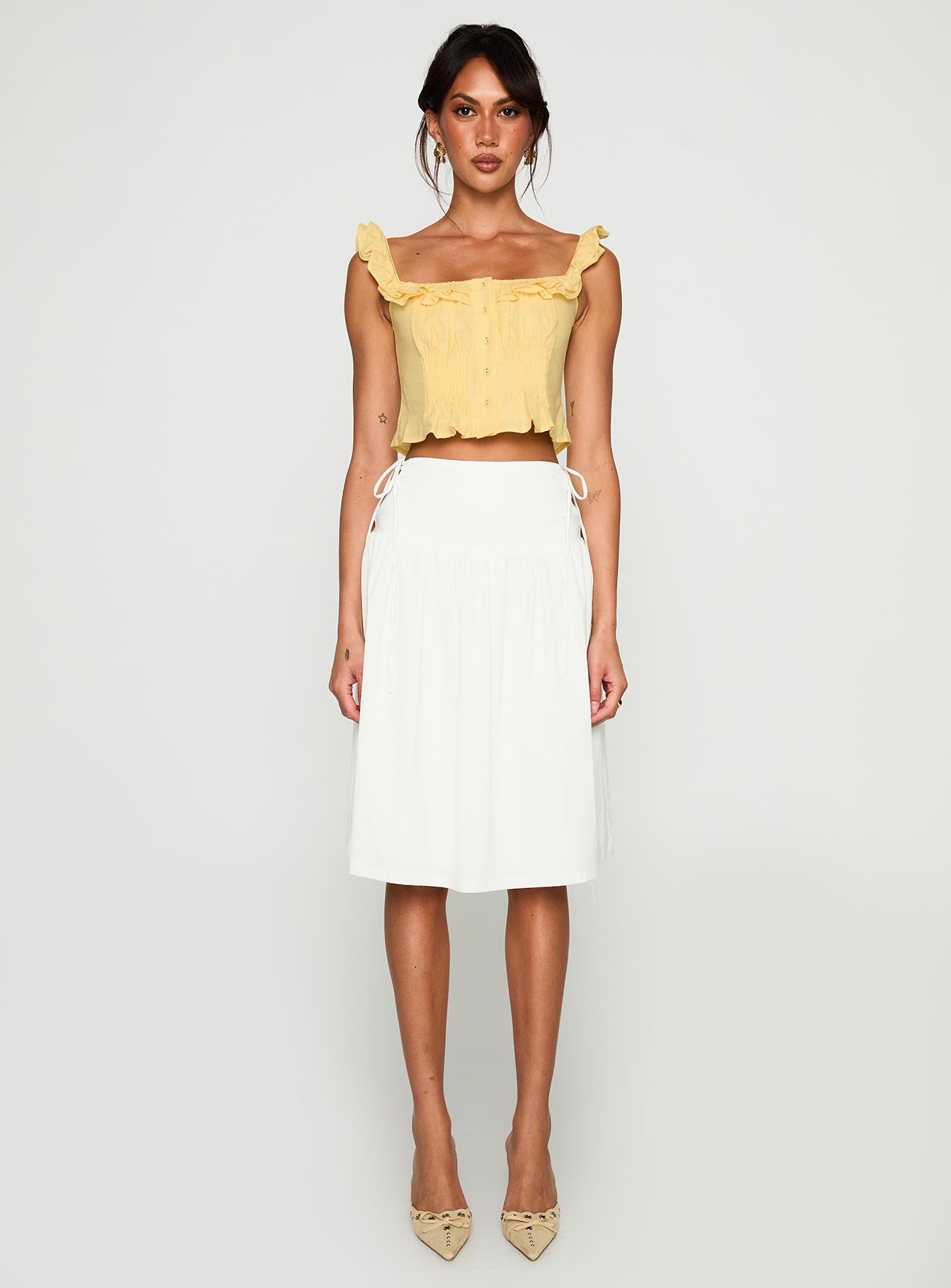 Isadoria Frill Top Yellow - Image 10