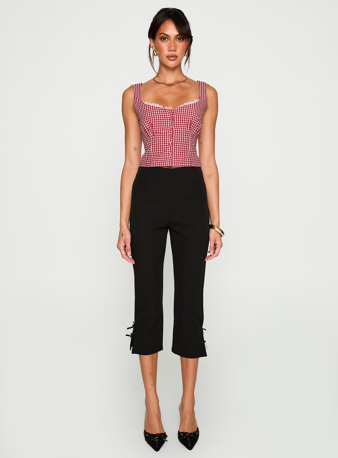 Bruncheon Top Red / White - Image 10