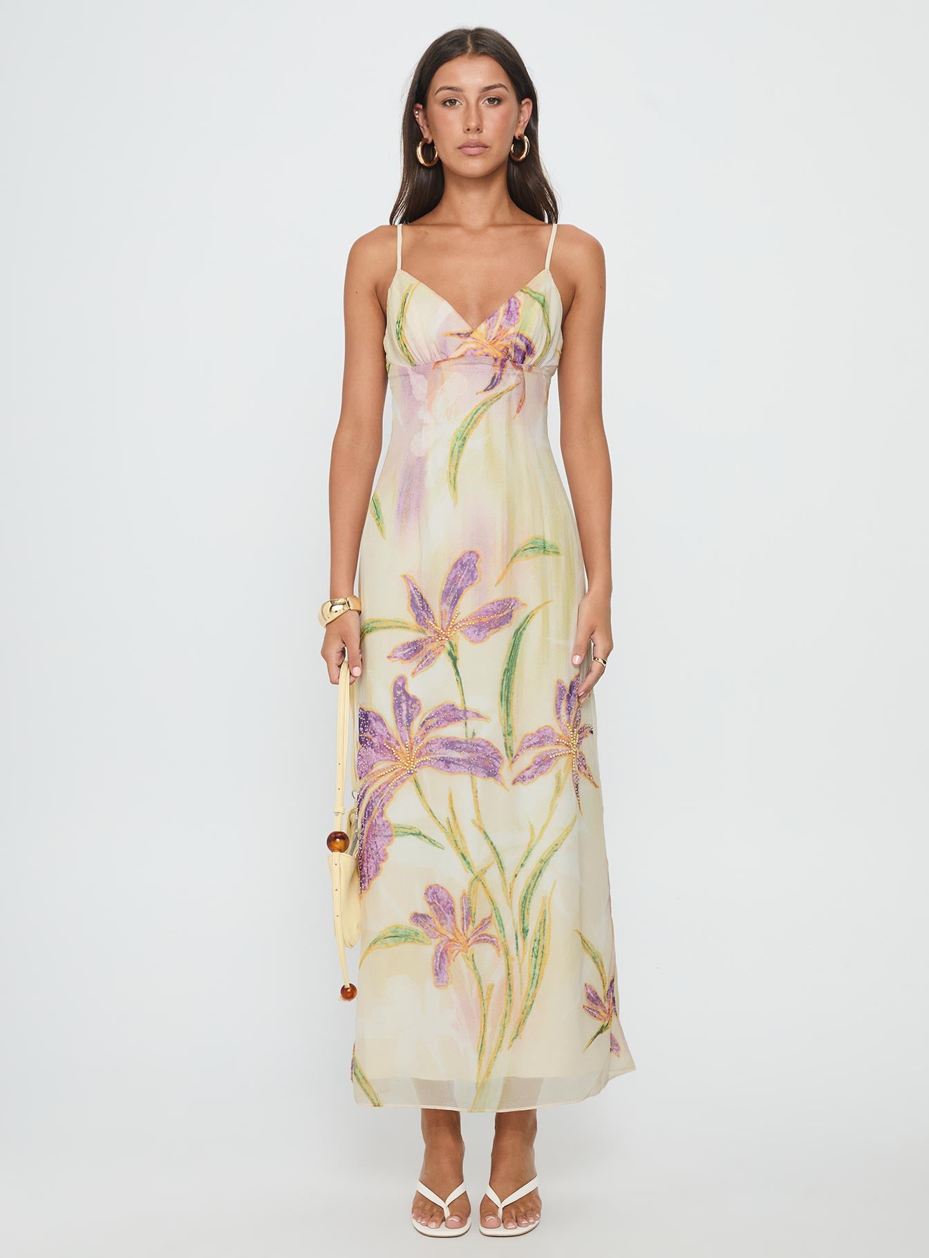 Isakaia Beaded Maxi Dress Floral / Multi - Image 7