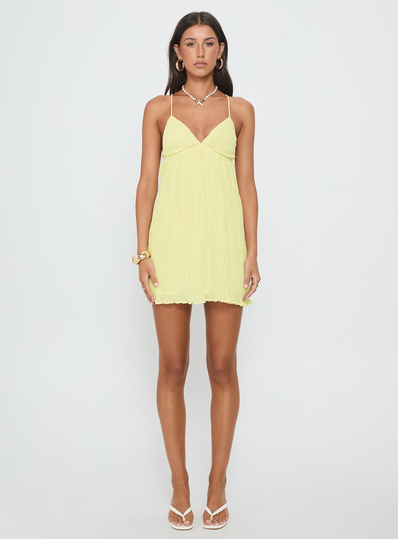 Matea Mini Dress Lemon - Image 7