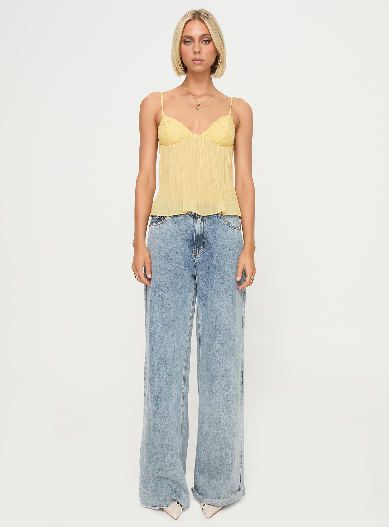 Zami Pleat Top Lemon - Image 7