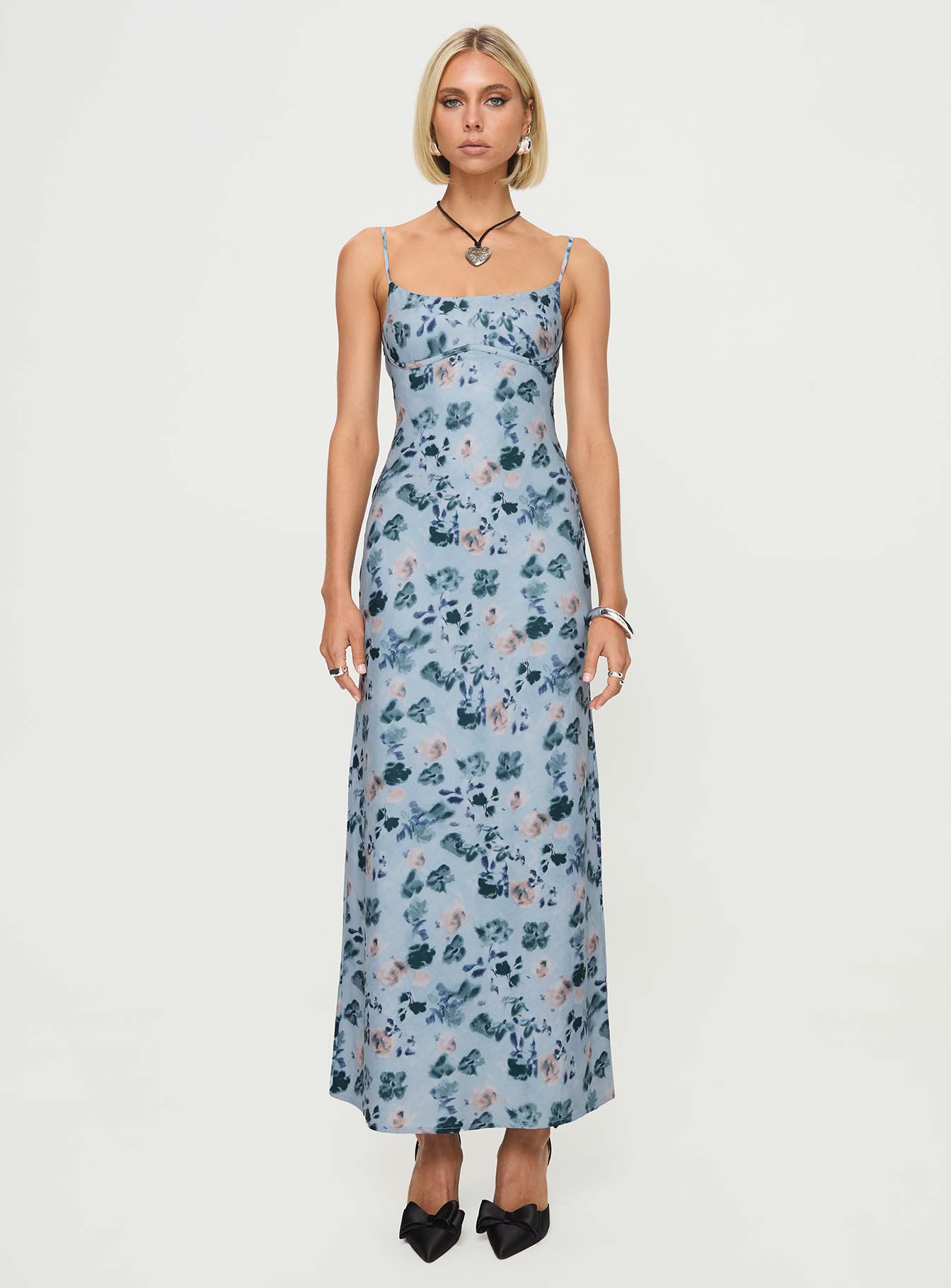 Ravia Maxi Dress Blue / Floral - Image 7