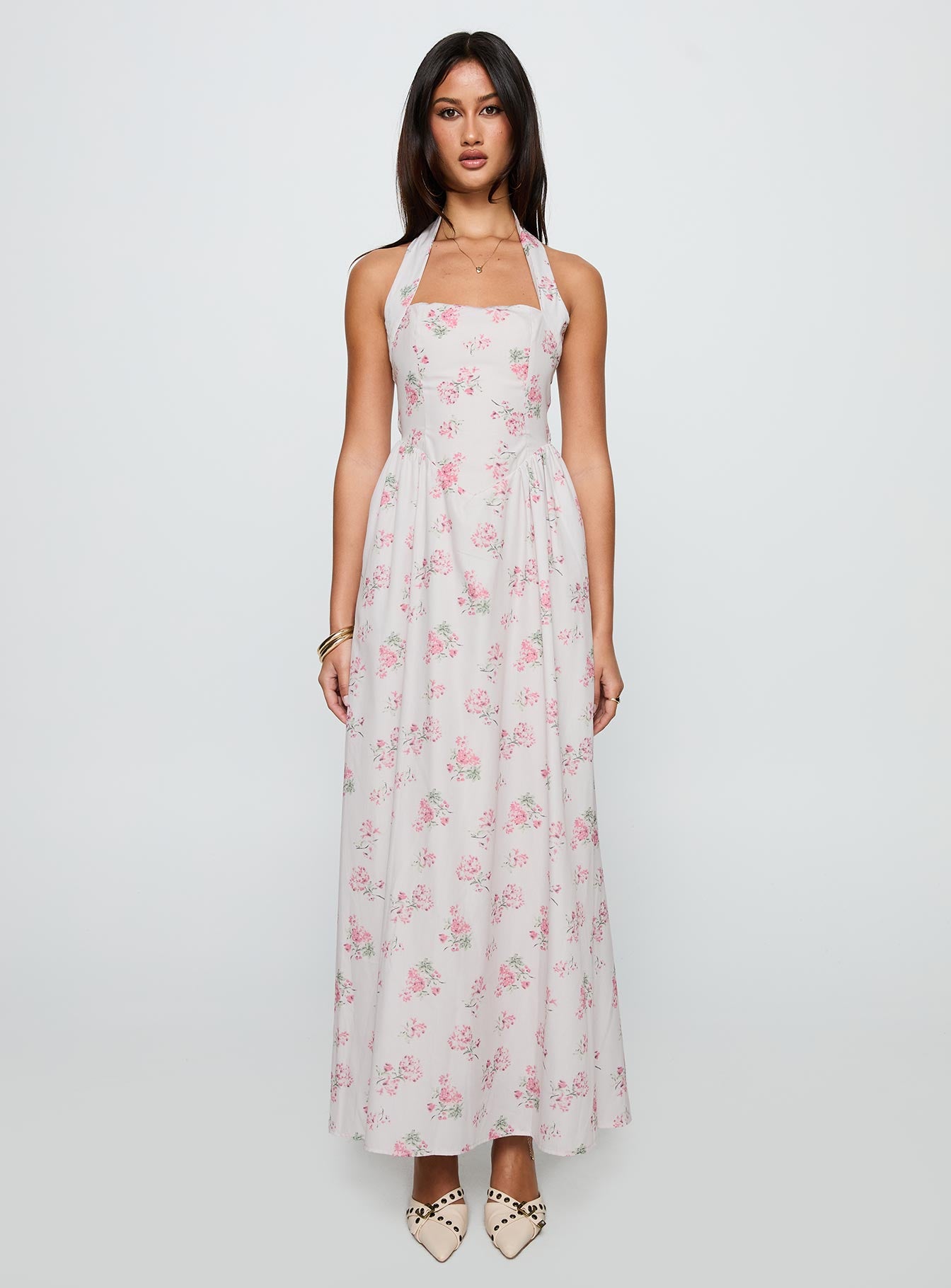 Sunfields Halter Maxi Dress Multi - Image 6