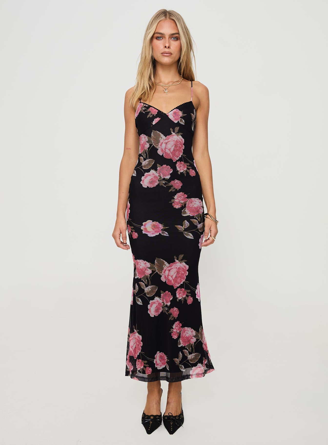Manolis Maxi Dress Black / Floral - Image 7