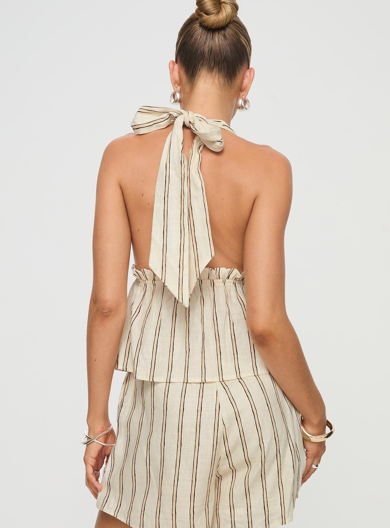 Ease Linen Blend Set Cream / Black - Image 7